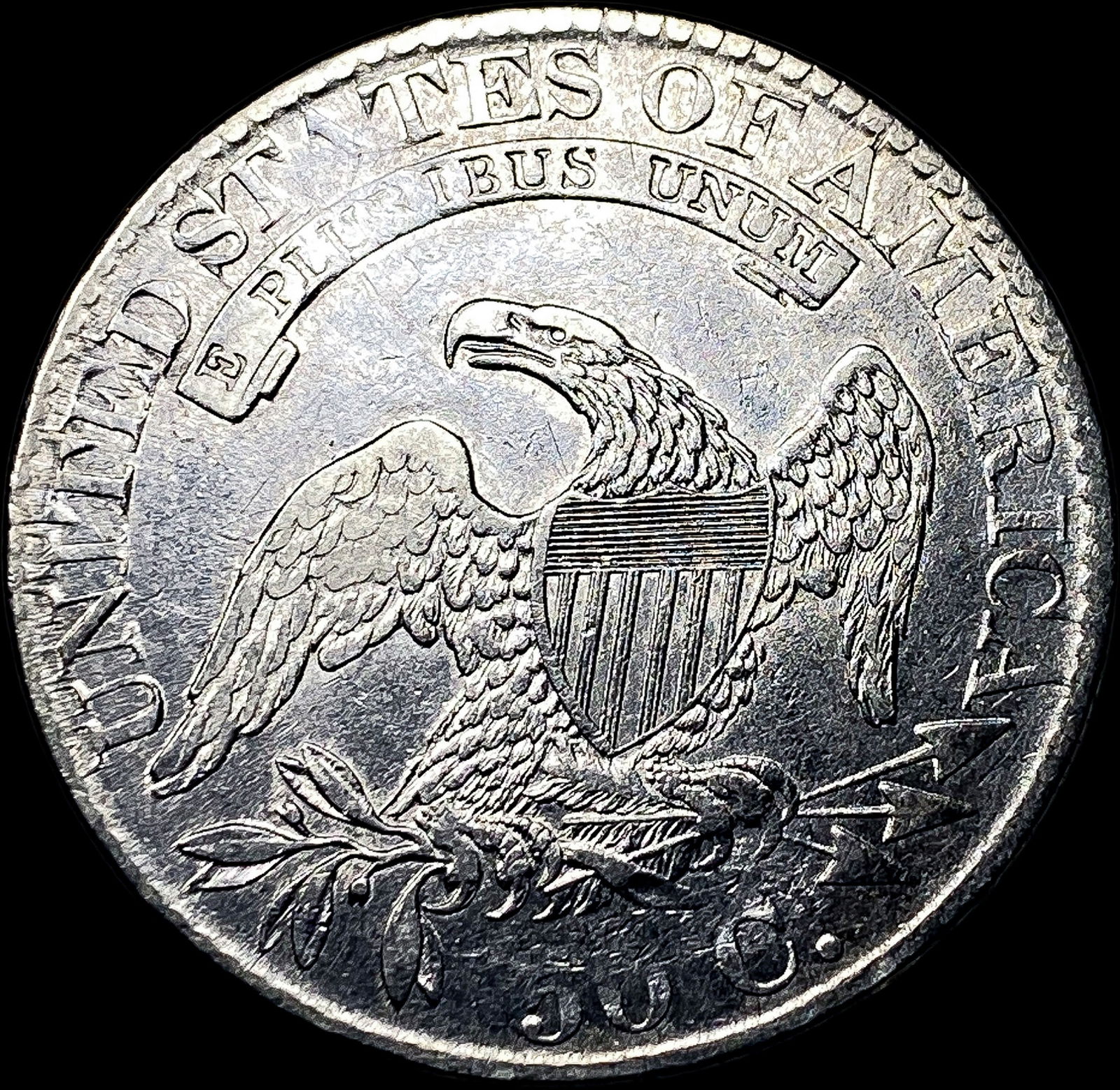 1824 Capped Bust Half Dollar ABOUT UNCIRCULATED - 2