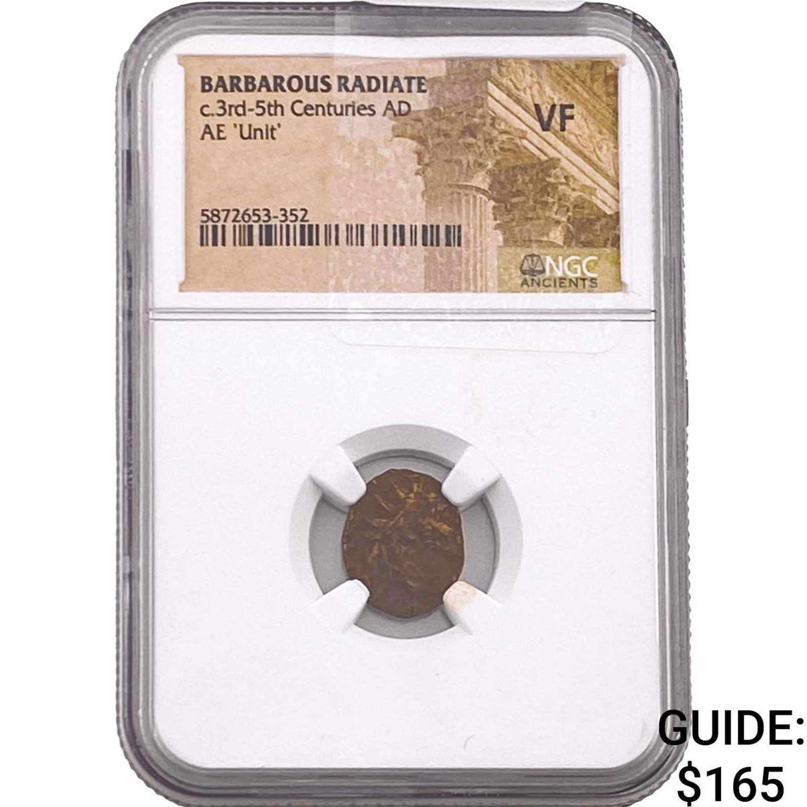 Barbarous Radiate 3rd-5th Cent AD Bronze Unit VF: Barbarous Radiate 3rd-5th Cent AD Bronze Unit VF