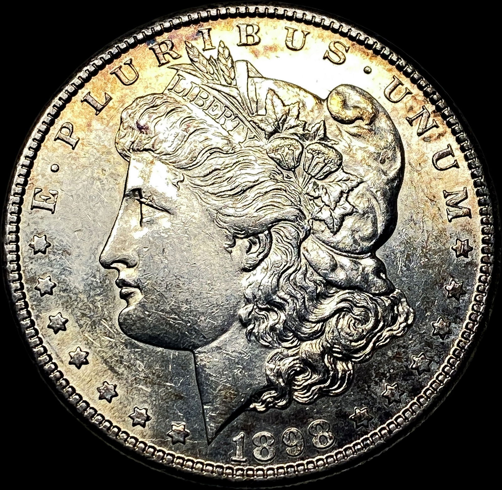 1898-S Silver Morgan Dollar NEARLY UNCIRCULATED: 1898-S Silver Morgan Dollar NEARLY UNCIRCULATED