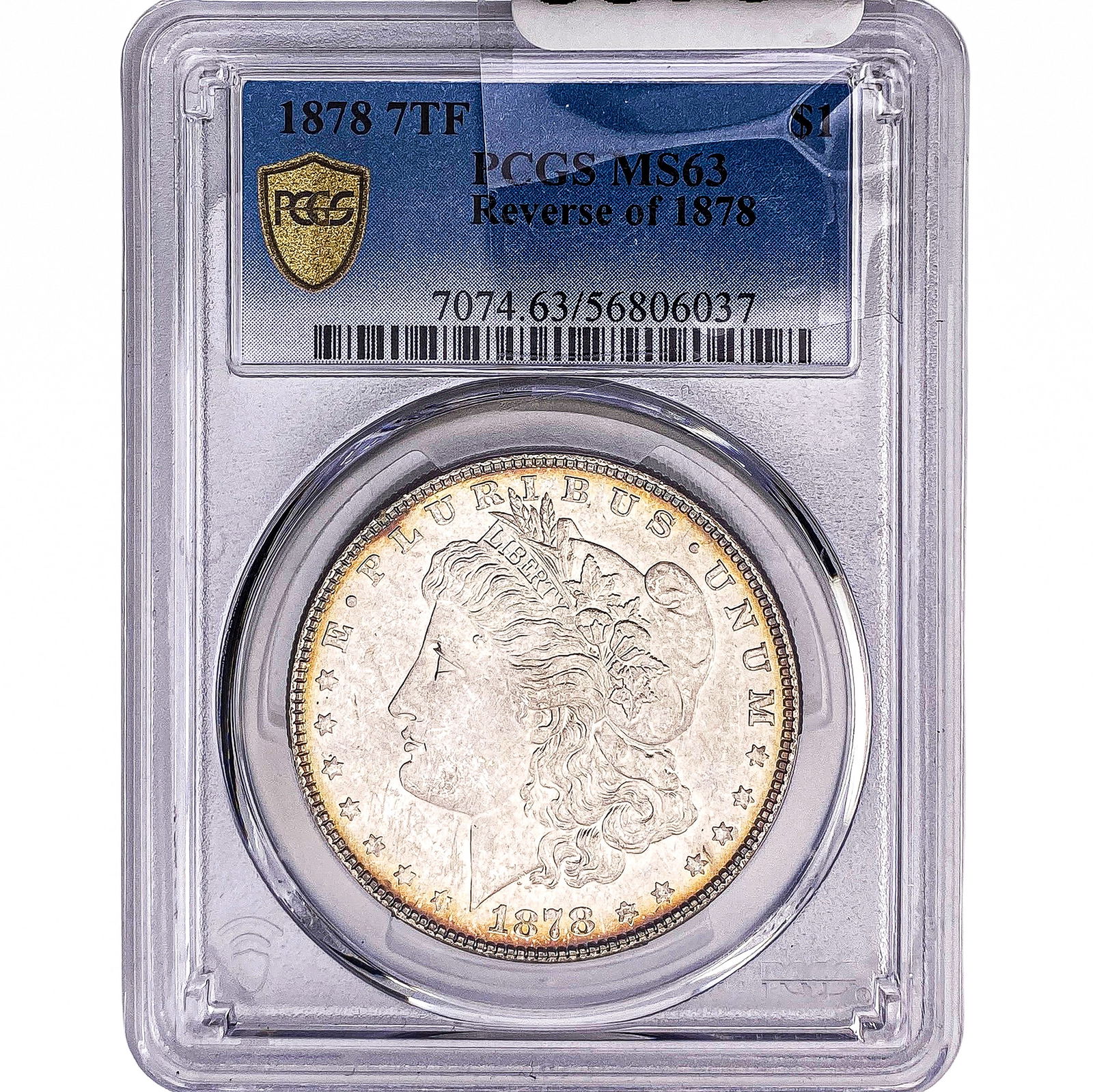 1878 Morgan Silver Dollar PCGS MS63: 1878 Morgan Silver Dollar PCGS MS63