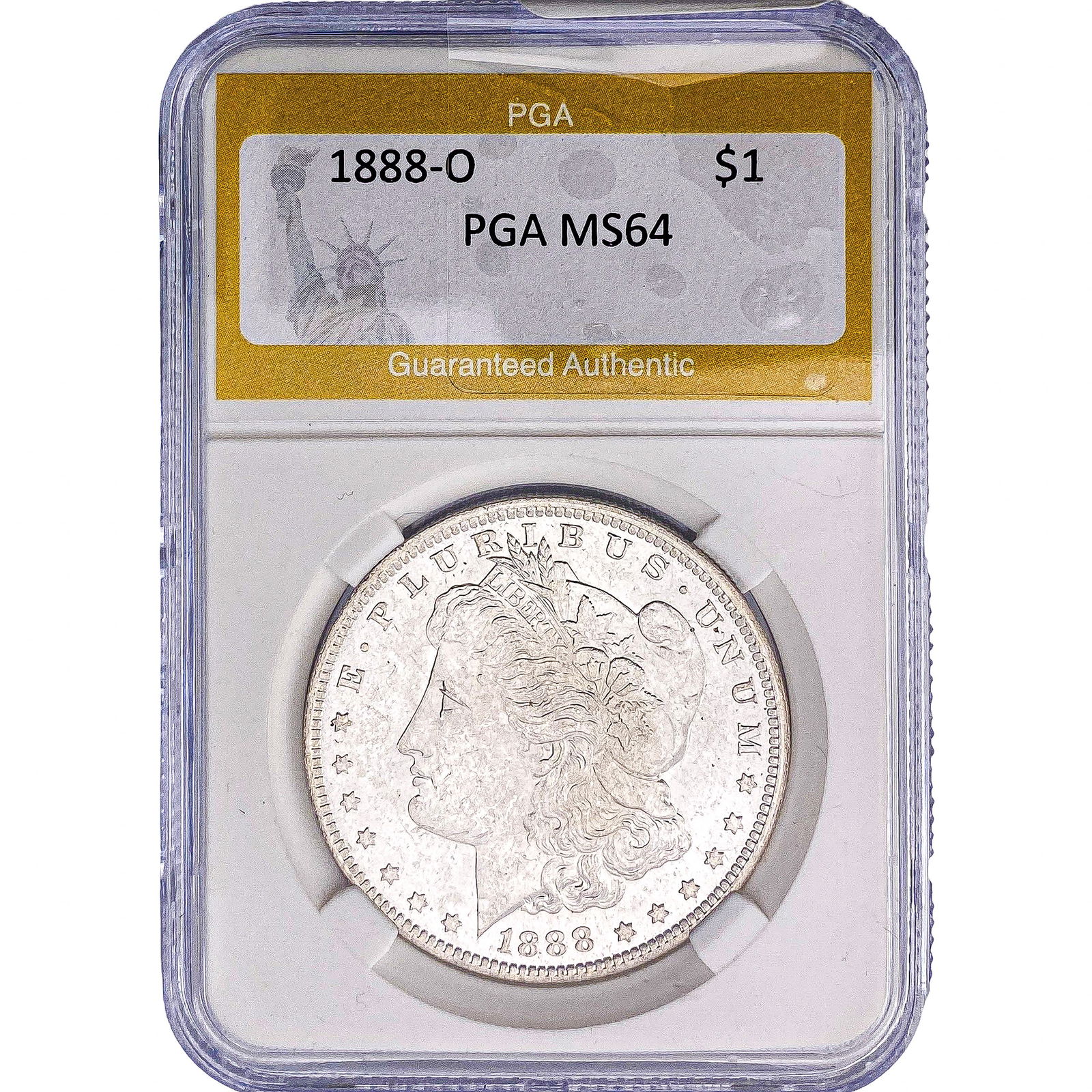 1888-O Morgan Silver Dollar PGA MS64: 1888-O Morgan Silver Dollar PGA MS64