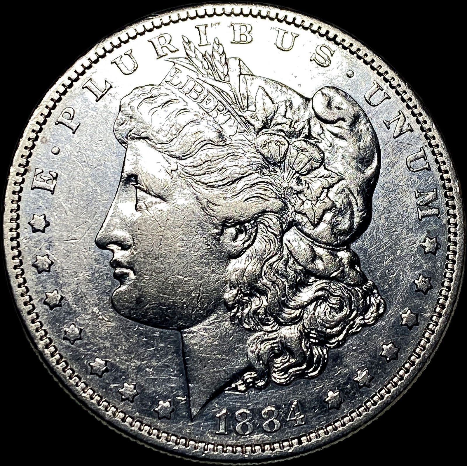 1884-S Silver Morgan Dollar CLOSELY UNCIRCULATED: 1884-S Silver Morgan Dollar CLOSELY UNCIRCULATED