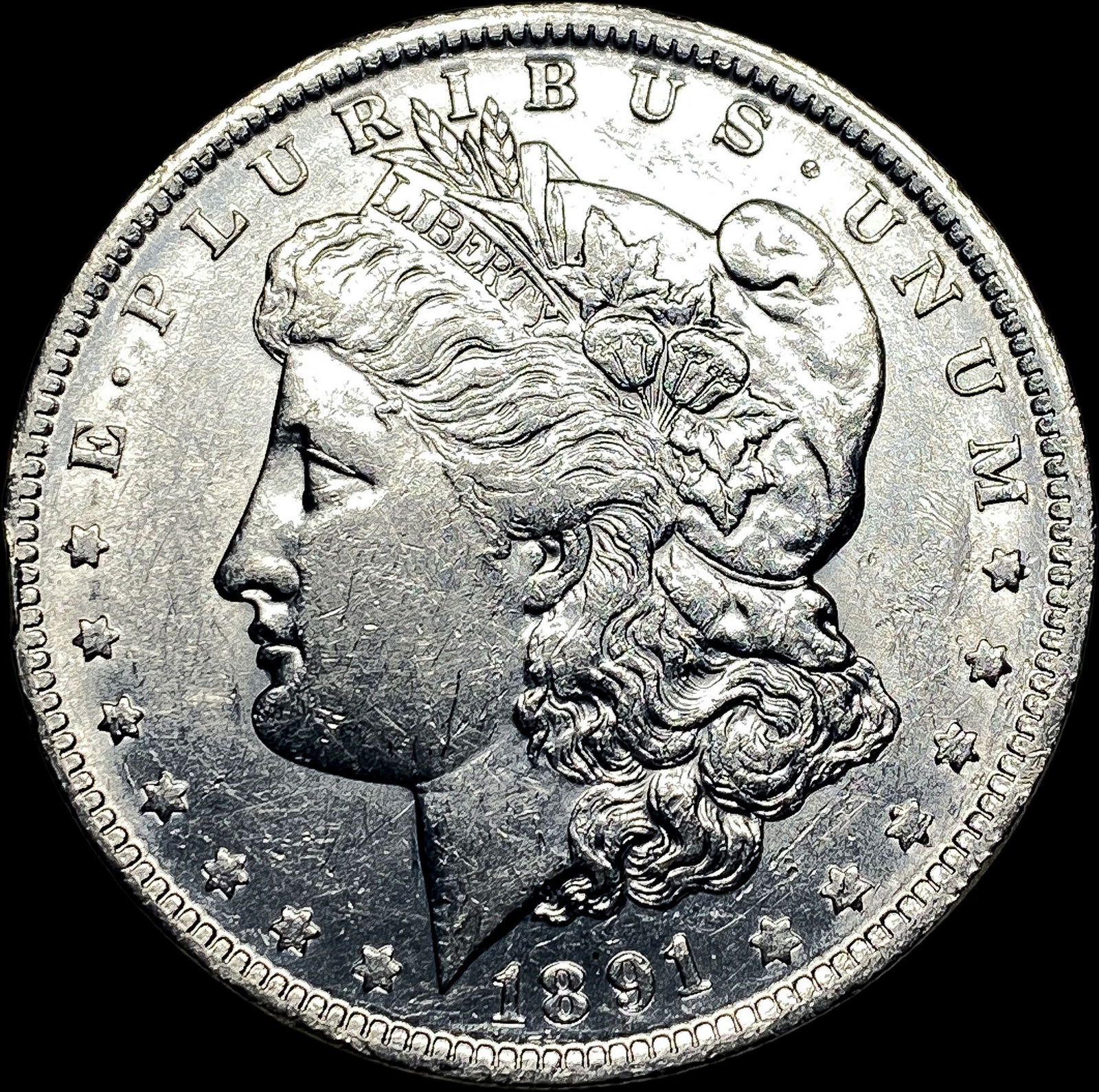 1891-S Silver Morgan Dollar CLOSELY UNCIRCULATED (1 of 2)