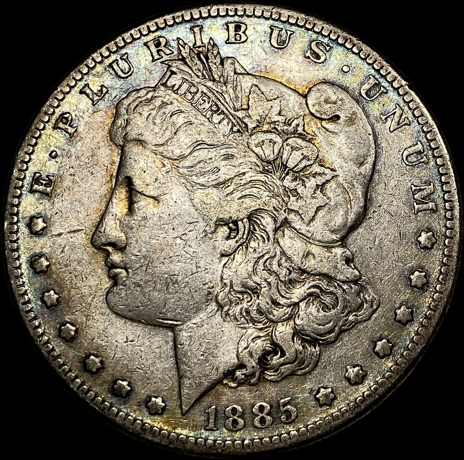 1885-S Silver Morgan Dollar NEARLY UNCIRCULATED: 1885-S Silver Morgan Dollar NEARLY UNCIRCULATED