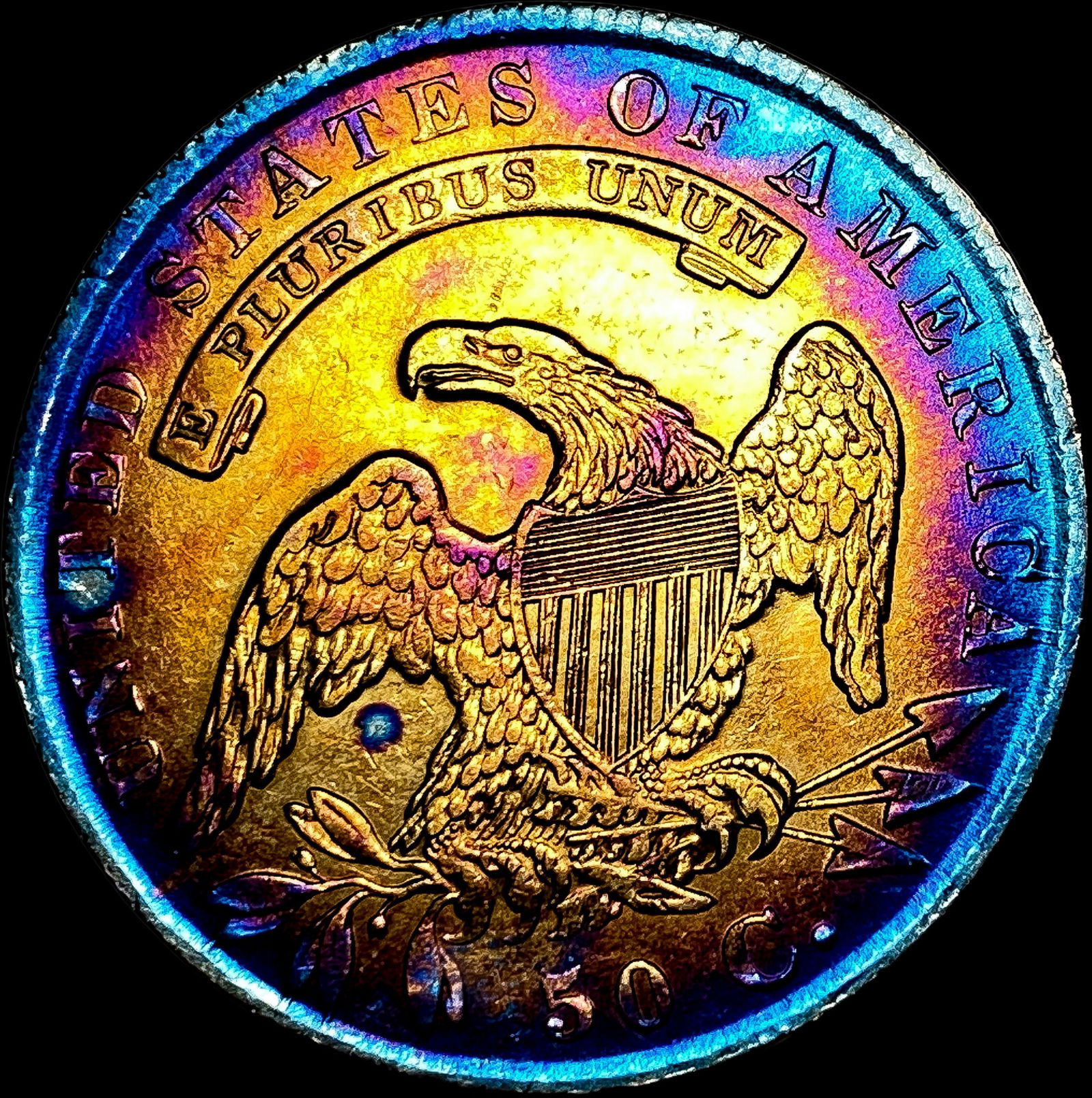 1835 Capped Bust Half Dollar CLOSELY UNCIRCULATED - 2