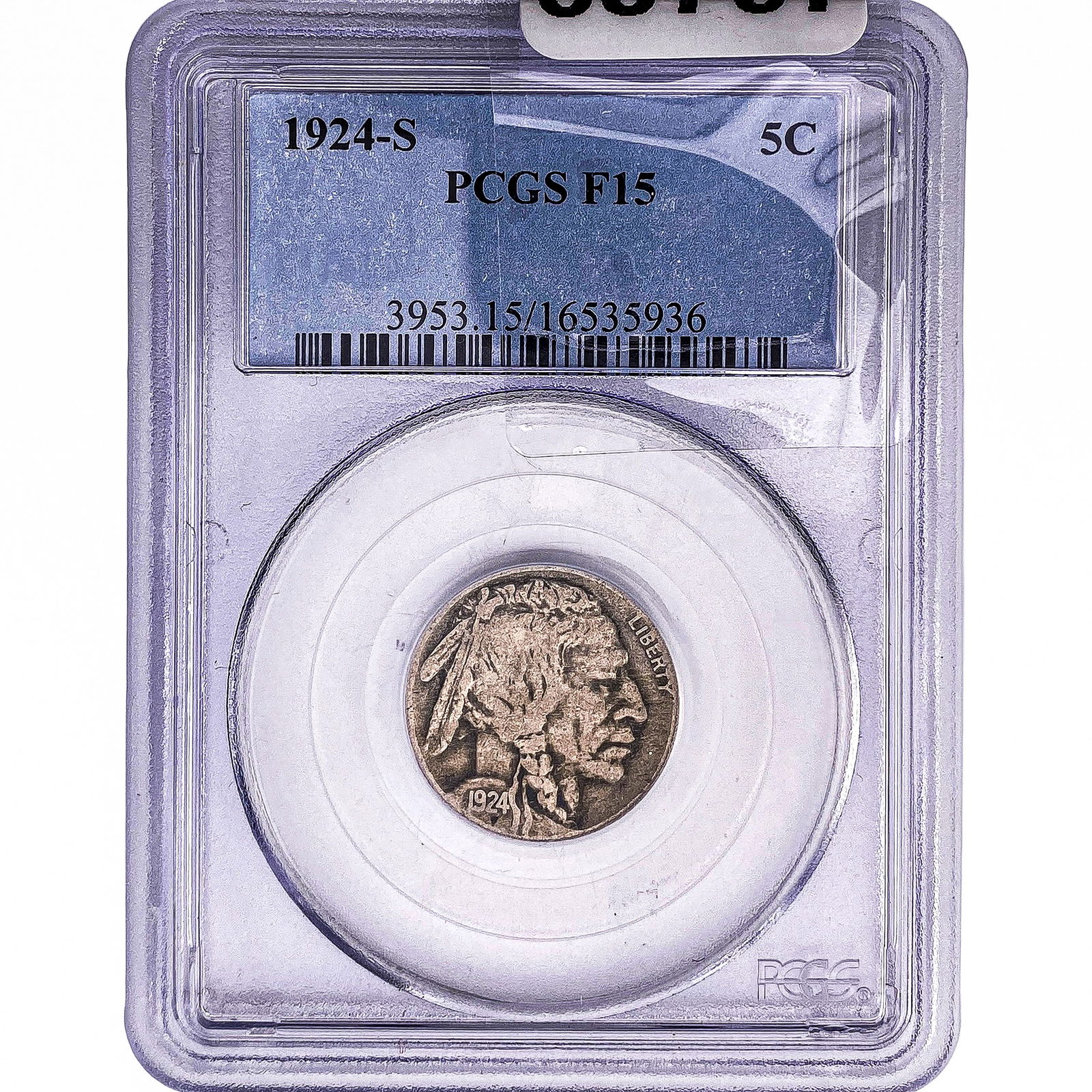 1924-S Buffalo Nickel PCGS F15 (1 of 2)