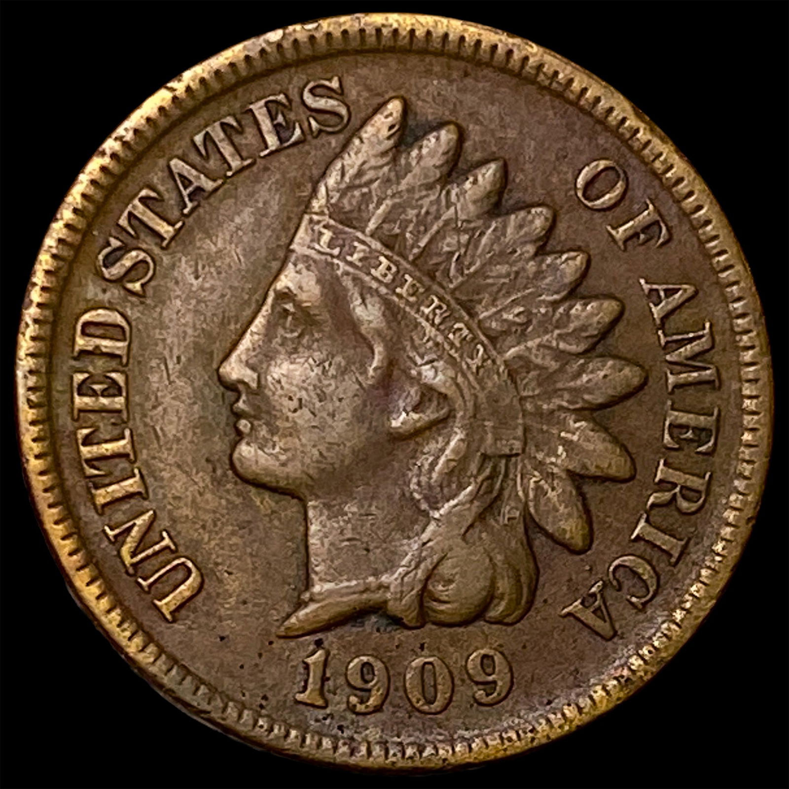 1909-S Indian Head Cent HIGH GRADE (1 of 2)
