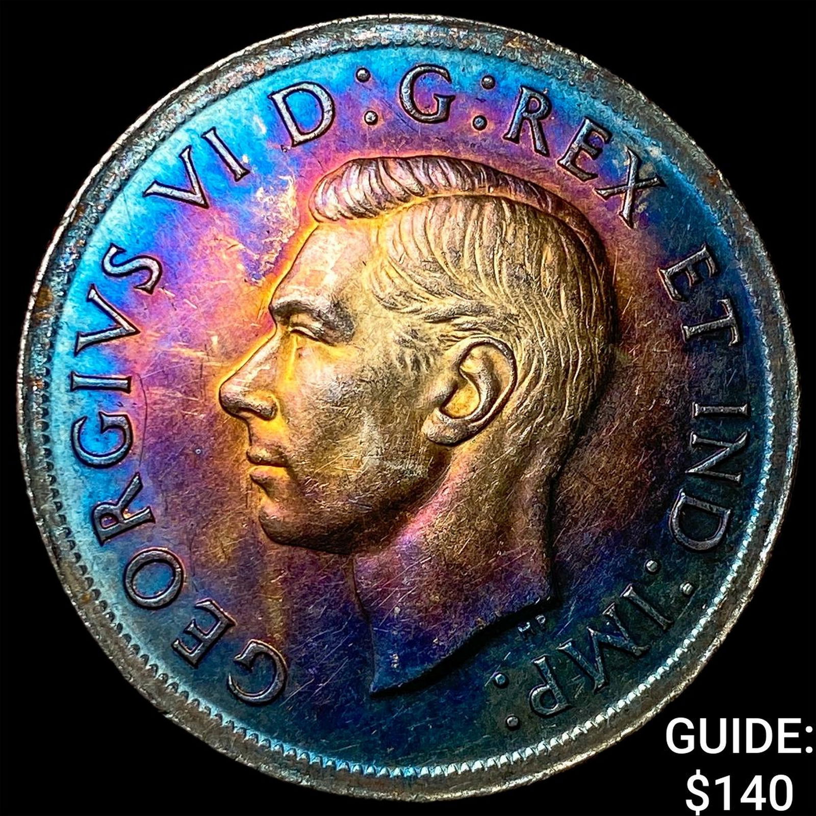 1939 Canada Silver 1 Dollar Toned UNCIRCULATED (1 of 2)