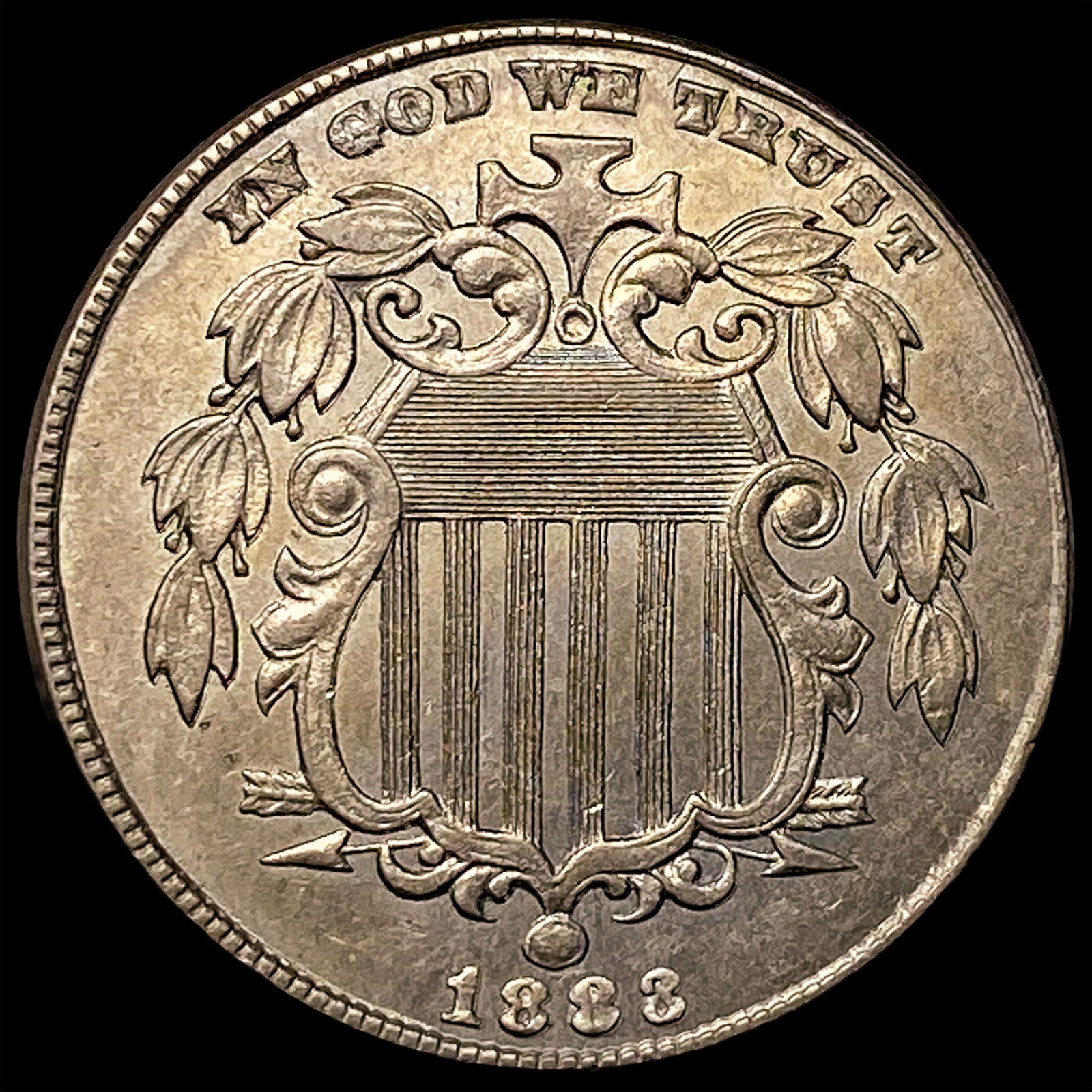 1883 Shield Nickel CLOSELY UNCIRCULATED (1 of 2)