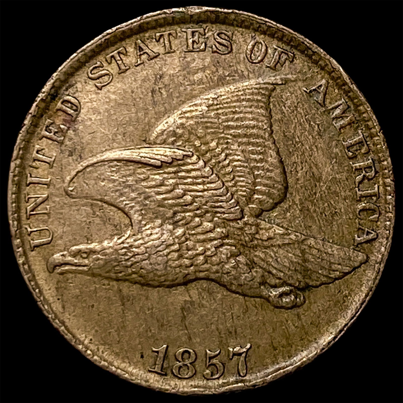 1857 Flying Eagle Cent CLOSELY UNCIRCULATED (1 of 2)
