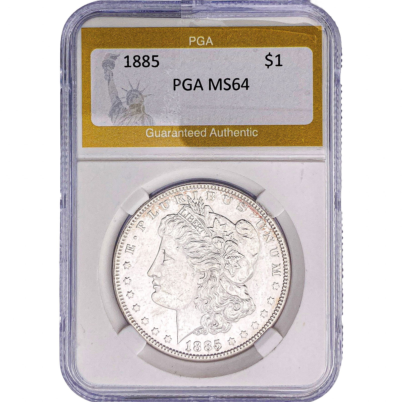 1885 Morgan Silver Dollar PGA MS64: 1885 Morgan Silver Dollar PGA MS64