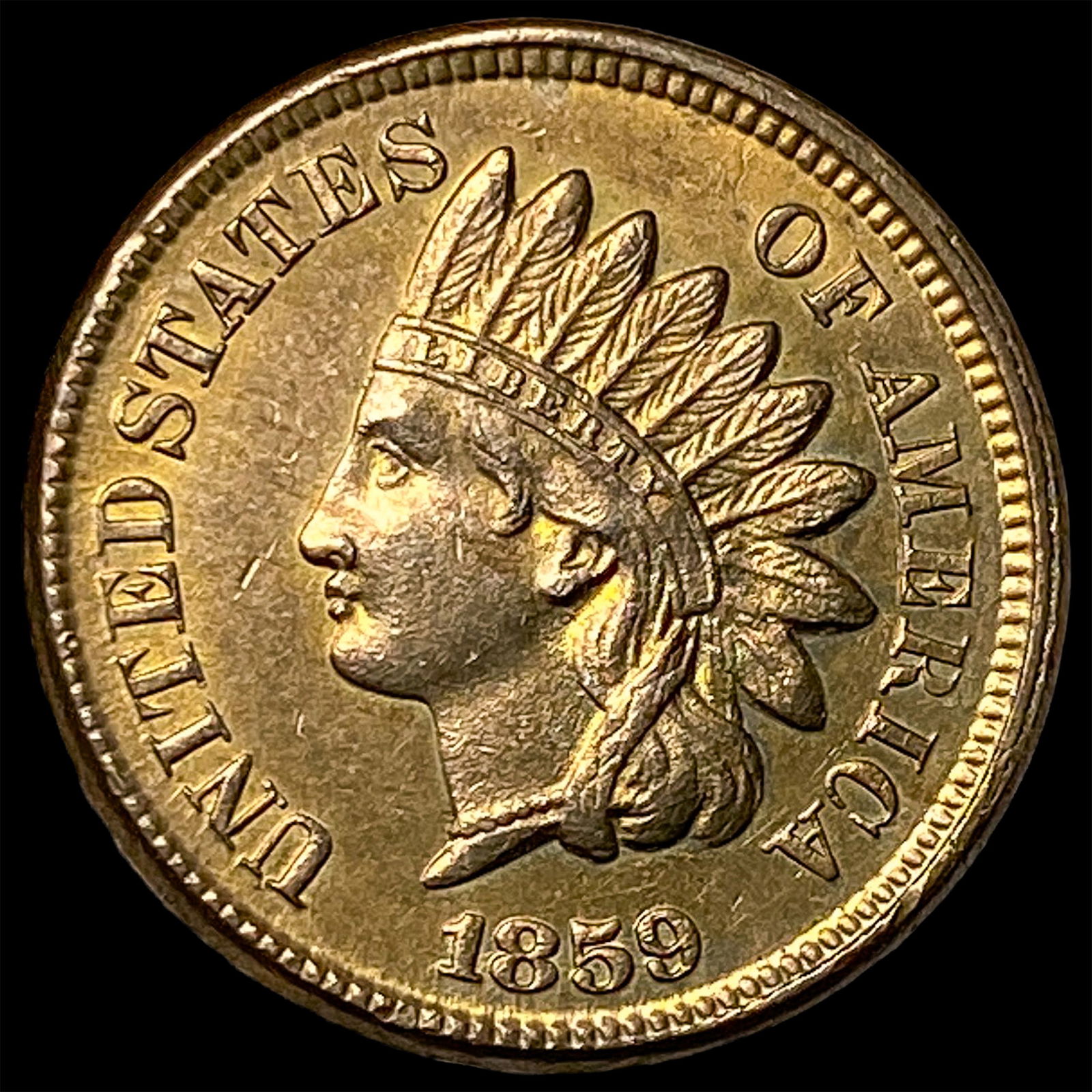1859 Copper-Nickel Indian Head Cent UNCIRCULATED: 1859 Copper-Nickel Indian Head Cent UNCIRCULATED