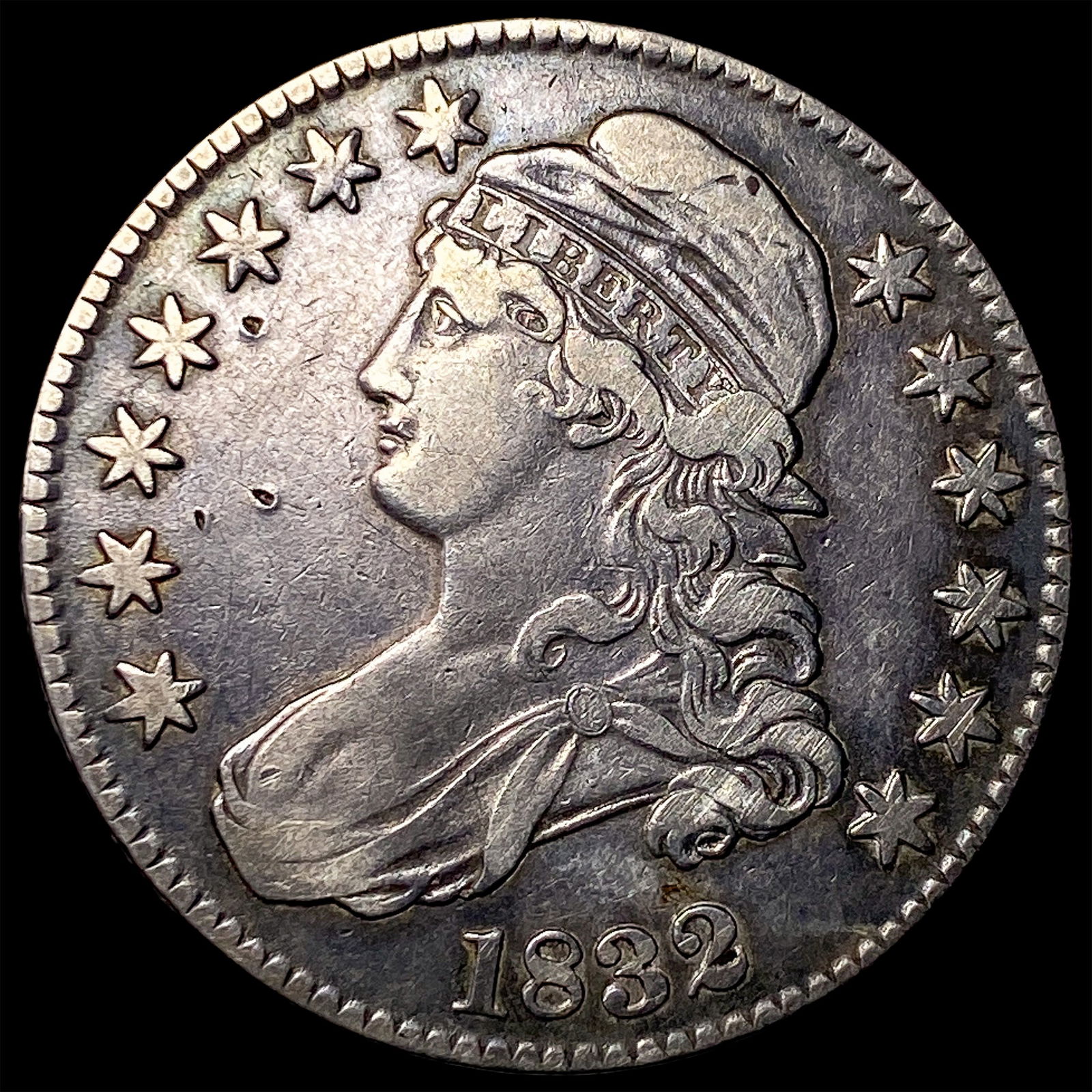 1832 Capped Bust Half Dollar LIGHTLY CIRCULATED: 1832 Capped Bust Half Dollar LIGHTLY CIRCULATED