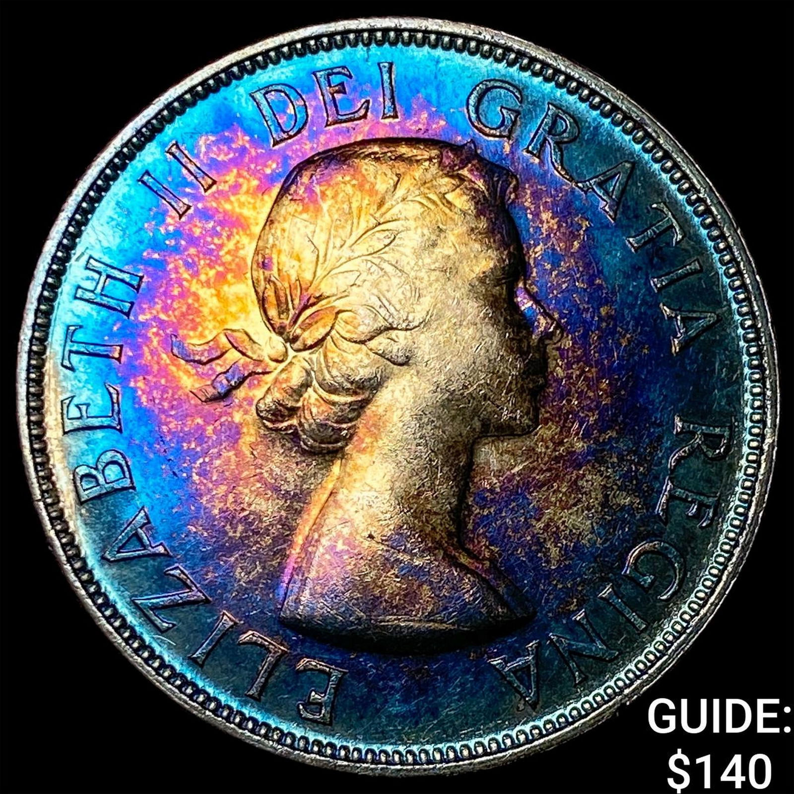 1953 Canada Silver 1 Dollar Toned UNCIRCULATED: 1953 Canada Silver 1 Dollar Toned UNCIRCULATED