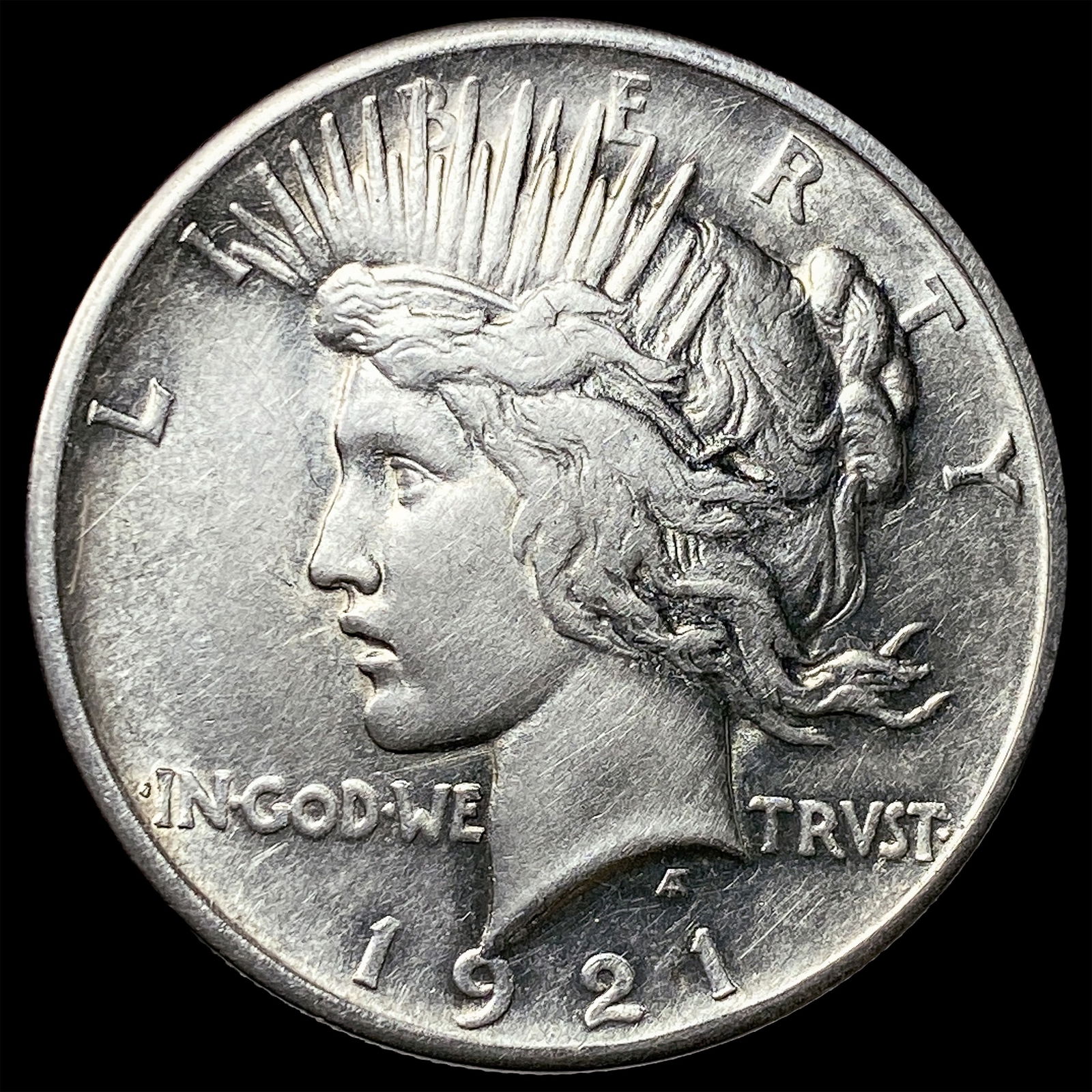 1921 Silver Peace Dollar CLOSELY UNCIRCULATED: 1921 Silver Peace Dollar CLOSELY UNCIRCULATED