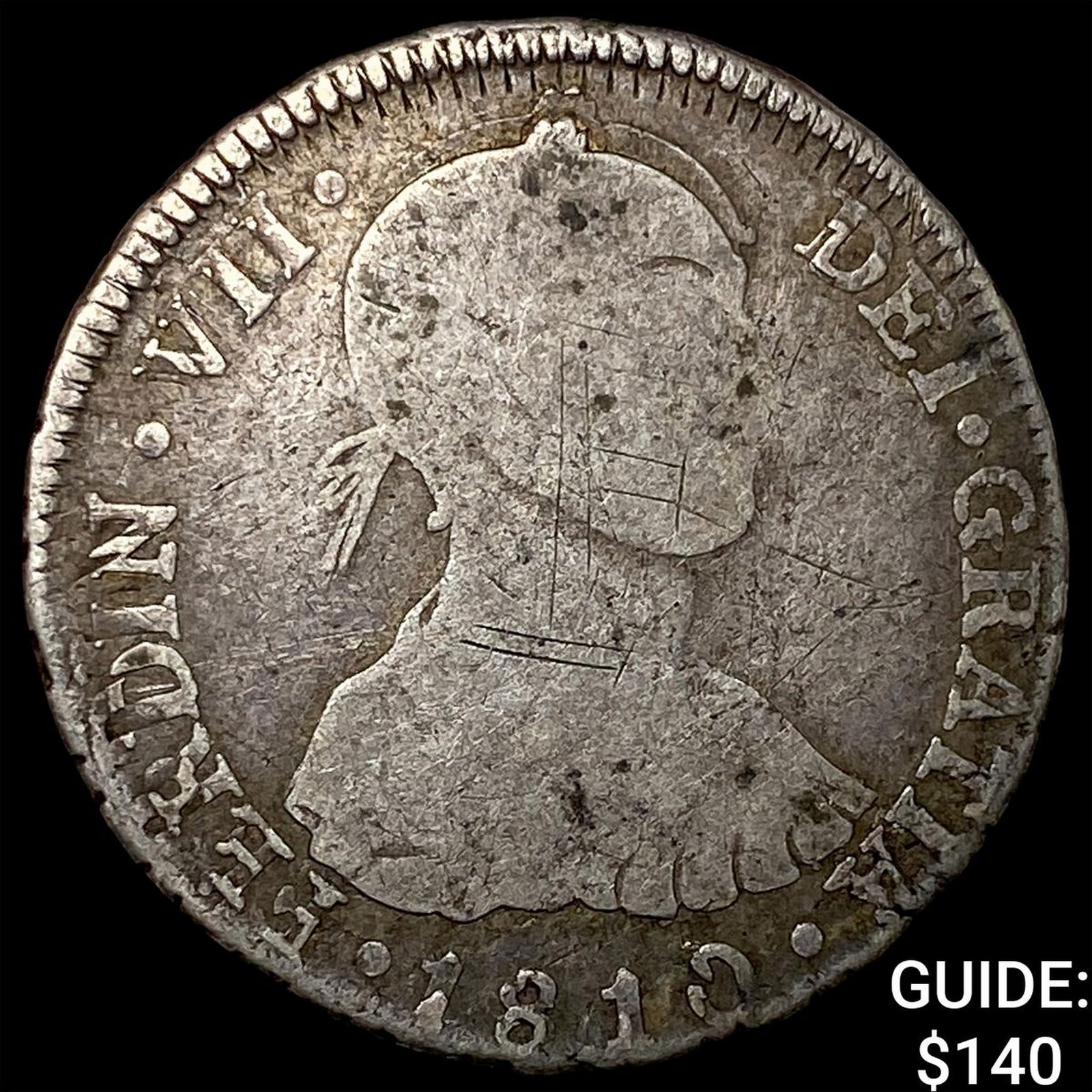 1810 Peru Silver 2 Reales NEARLY UNCIRCULATED: 1810 Peru Silver 2 Reales NEARLY UNCIRCULATED