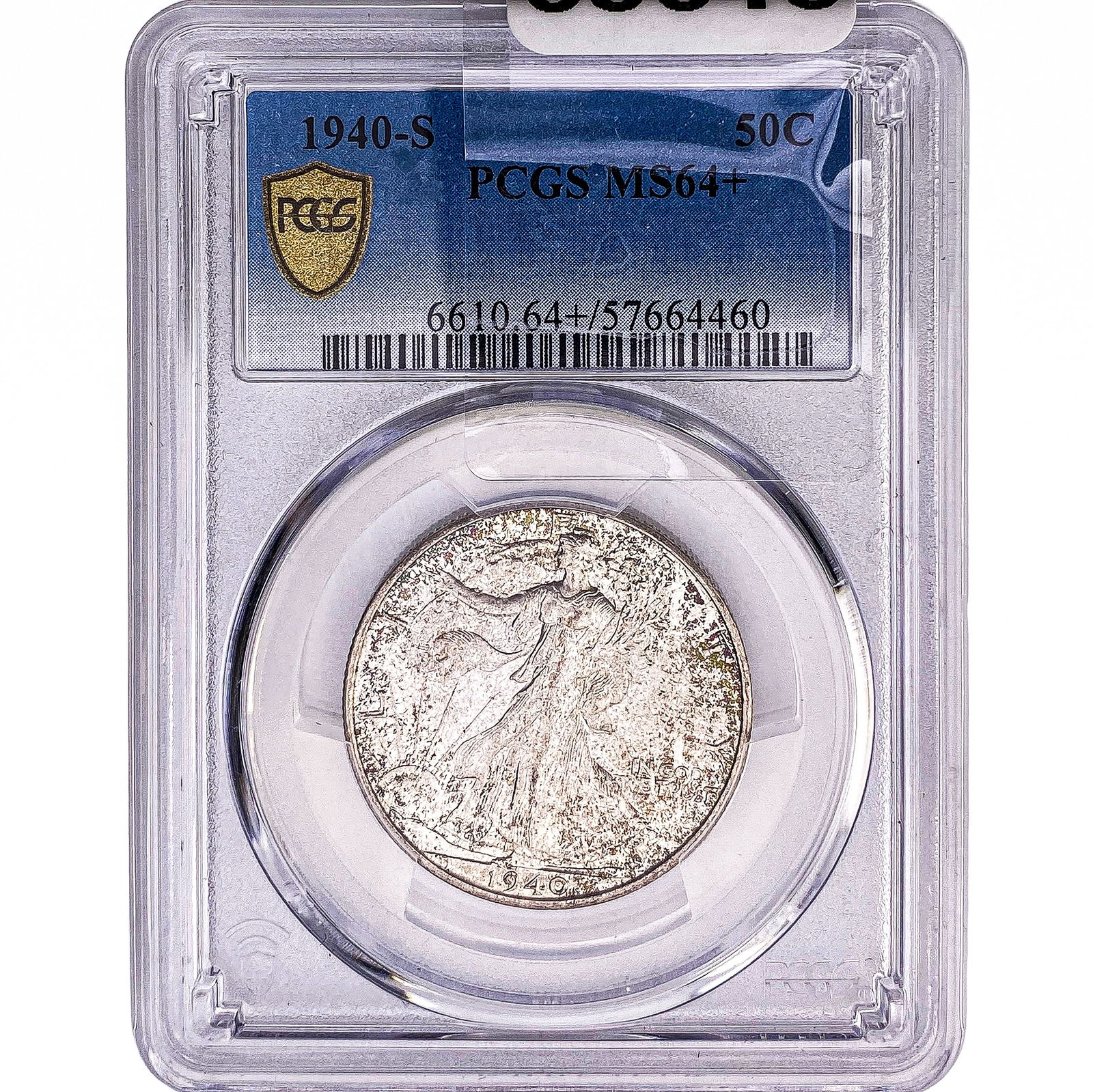 1940-S Walking Liberty Half Dollar PCGS MS64+: 1940-S Walking Liberty Half Dollar PCGS MS64+