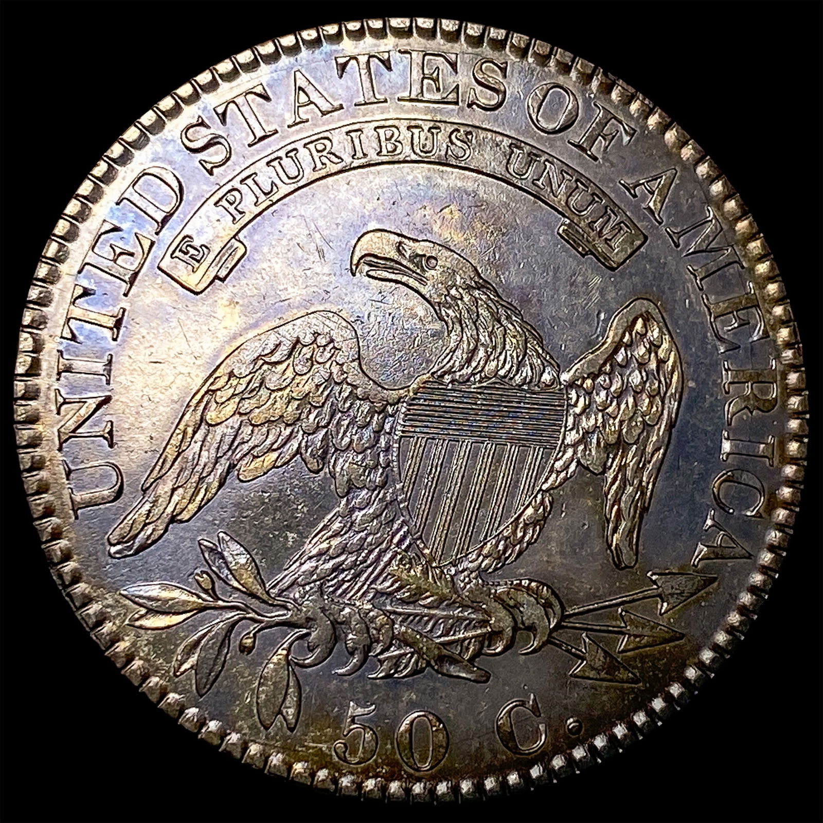 1822 Capped Bust Half Dollar CLOSELY UNCIRCULATED - 2