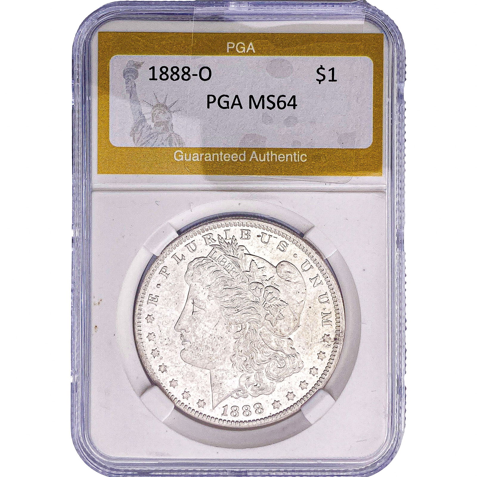 1888-O Morgan Silver Dollar PGA MS64: 1888-O Morgan Silver Dollar PGA MS64