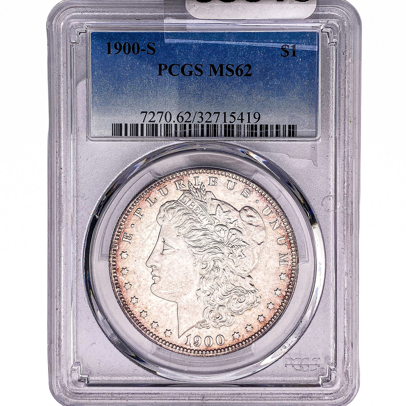 1900-S Morgan Silver Dollar PCGS MS62: 1900-S Morgan Silver Dollar PCGS MS62