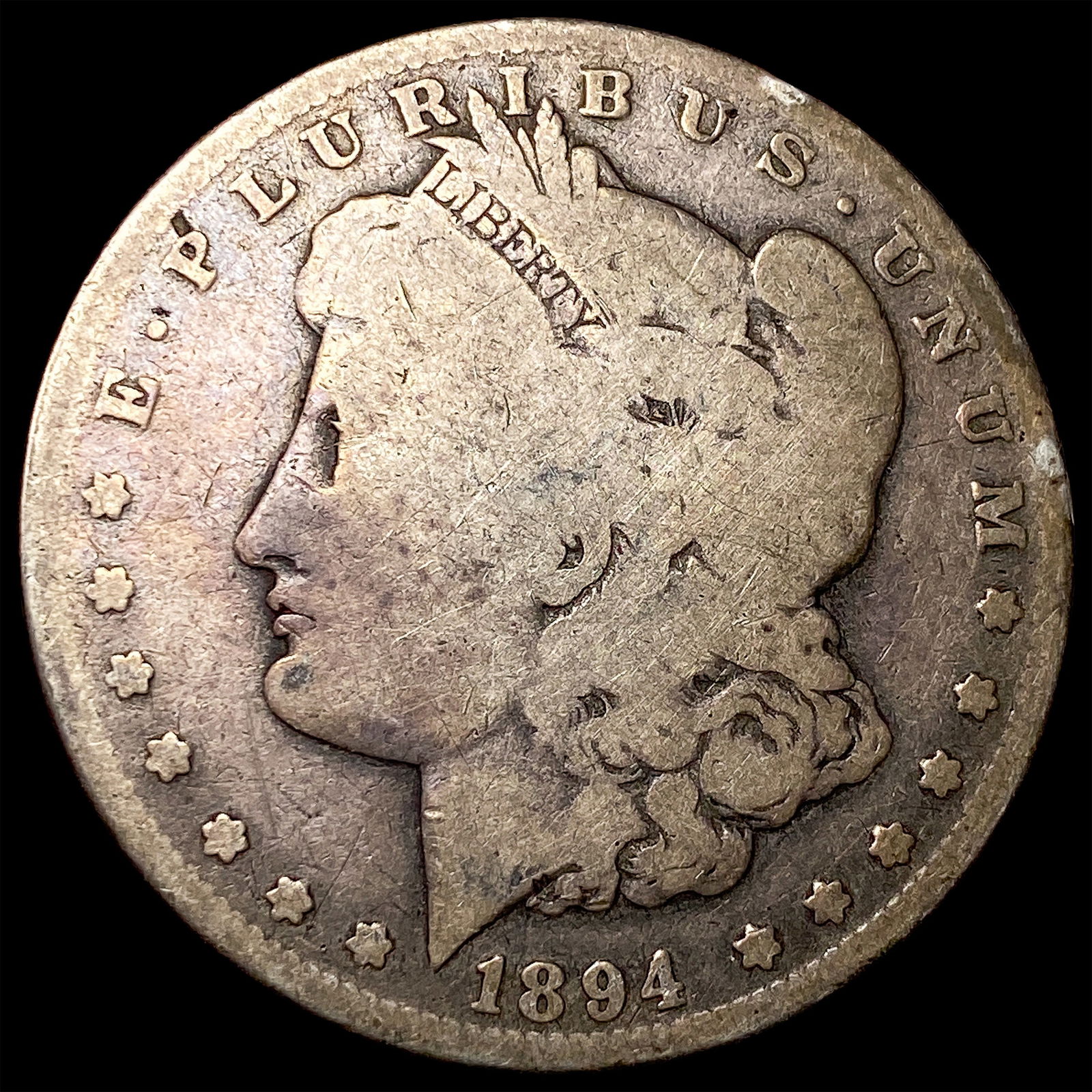 1894-S Silver Morgan Dollar NICELY CIRCULATED: 1894-S Silver Morgan Dollar NICELY CIRCULATED