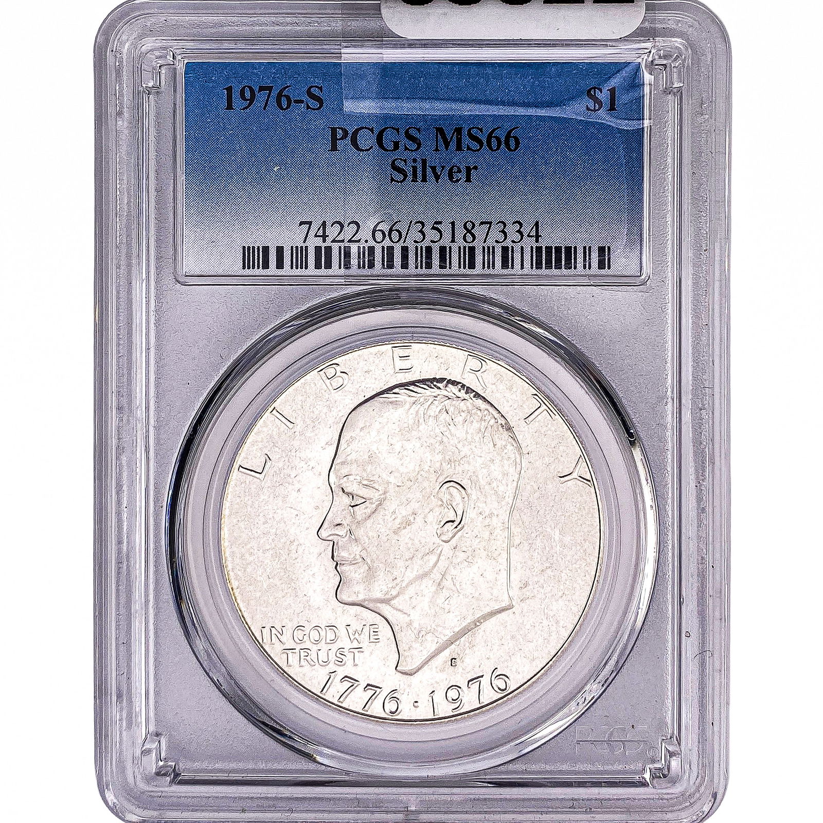 1976-S Eisenhower Dollar PCGS MS66 (1 of 2)