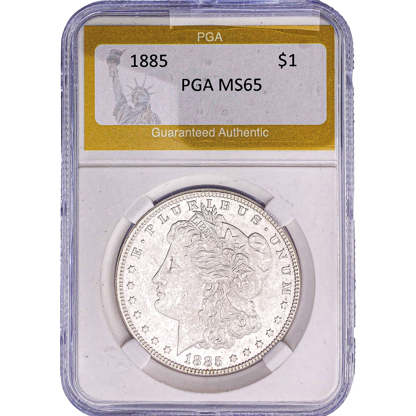 1885 Morgan Silver Dollar PGA MS65: 1885 Morgan Silver Dollar PGA MS65