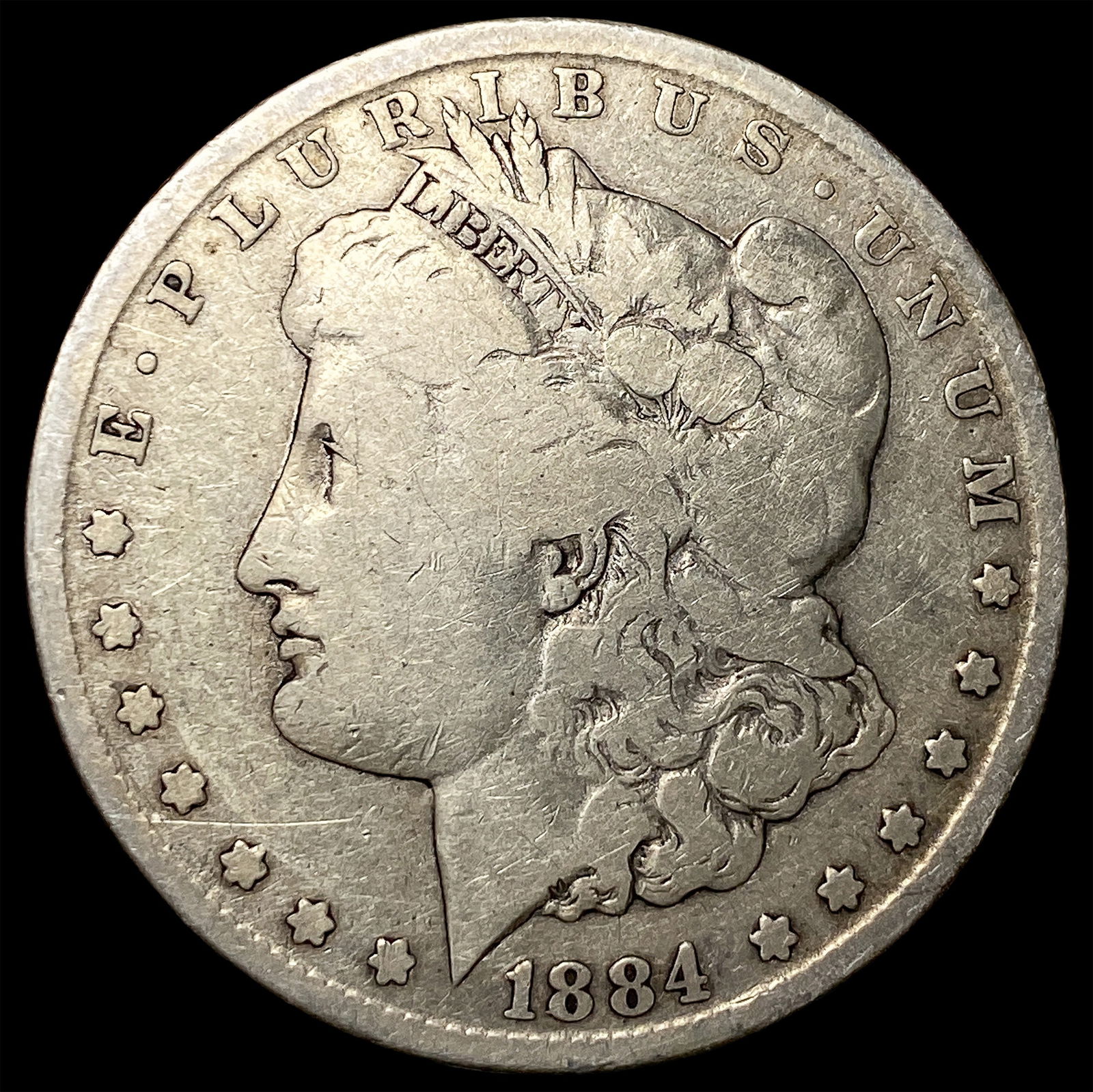1884-CC Silver Morgan Dollar NICELY CIRCULATED: 1884-CC Silver Morgan Dollar NICELY CIRCULATED