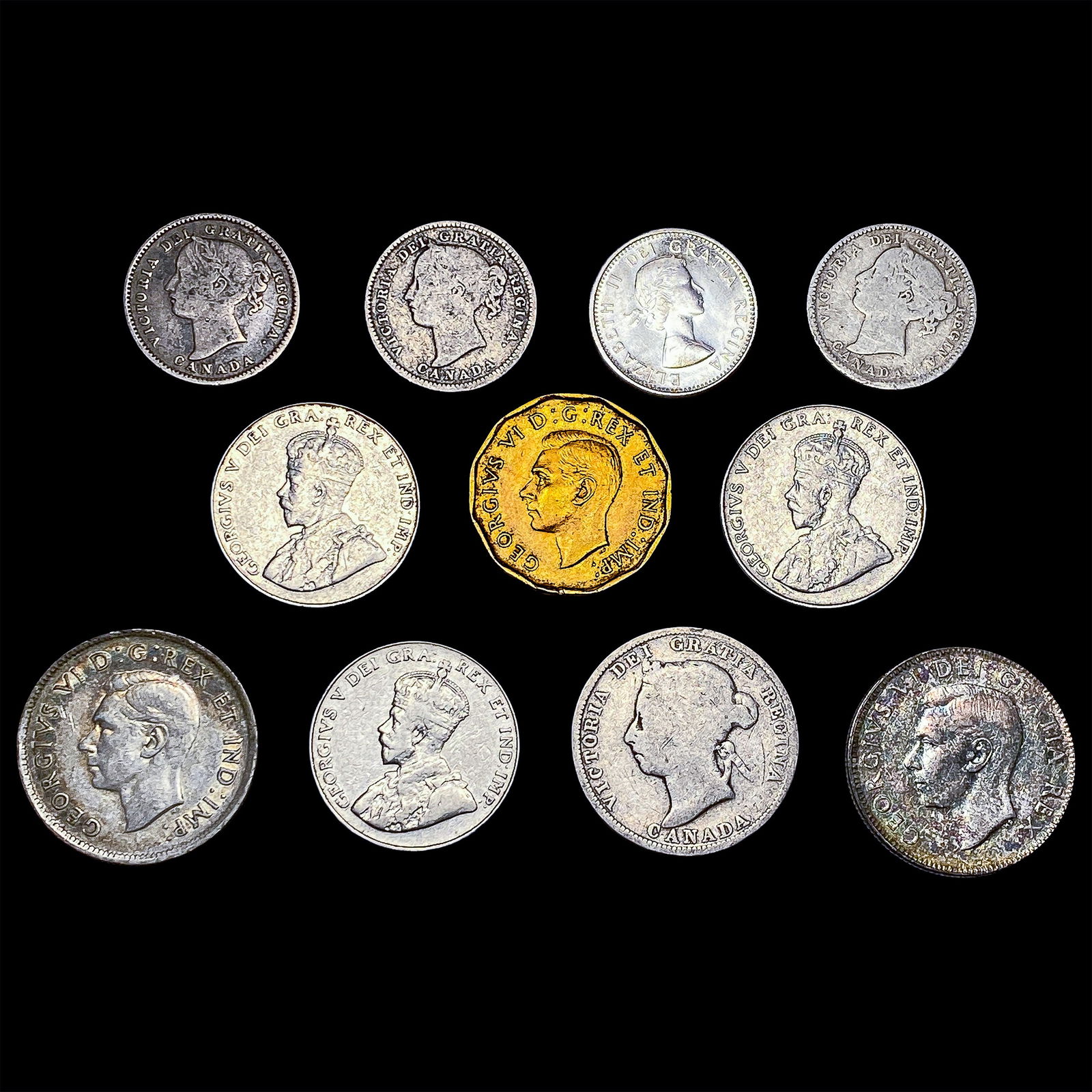 [11] Canadian Cents 5C-25C HIGH GRADE (1 of 2)