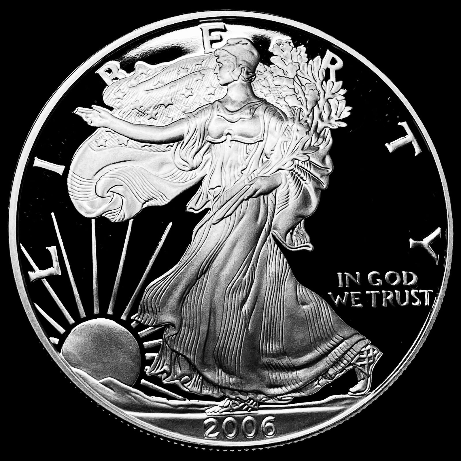 2006 American Silver Eagle 1 oz Silver $1 GEM PROOF (1 of 2)