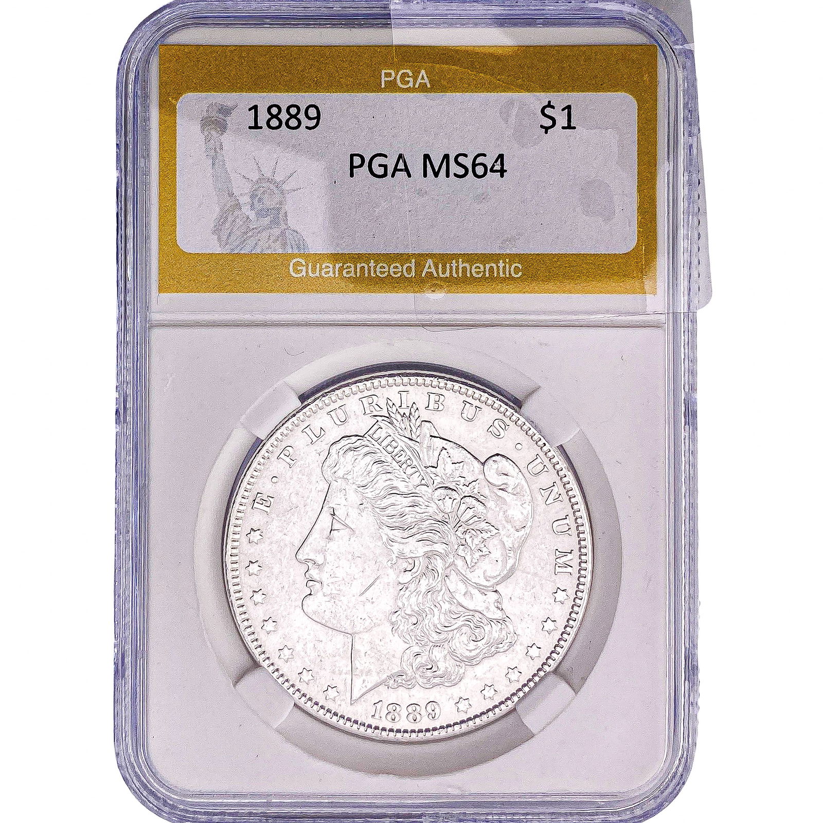 1889 Morgan Silver Dollar PGA MS64: 1889 Morgan Silver Dollar PGA MS64
