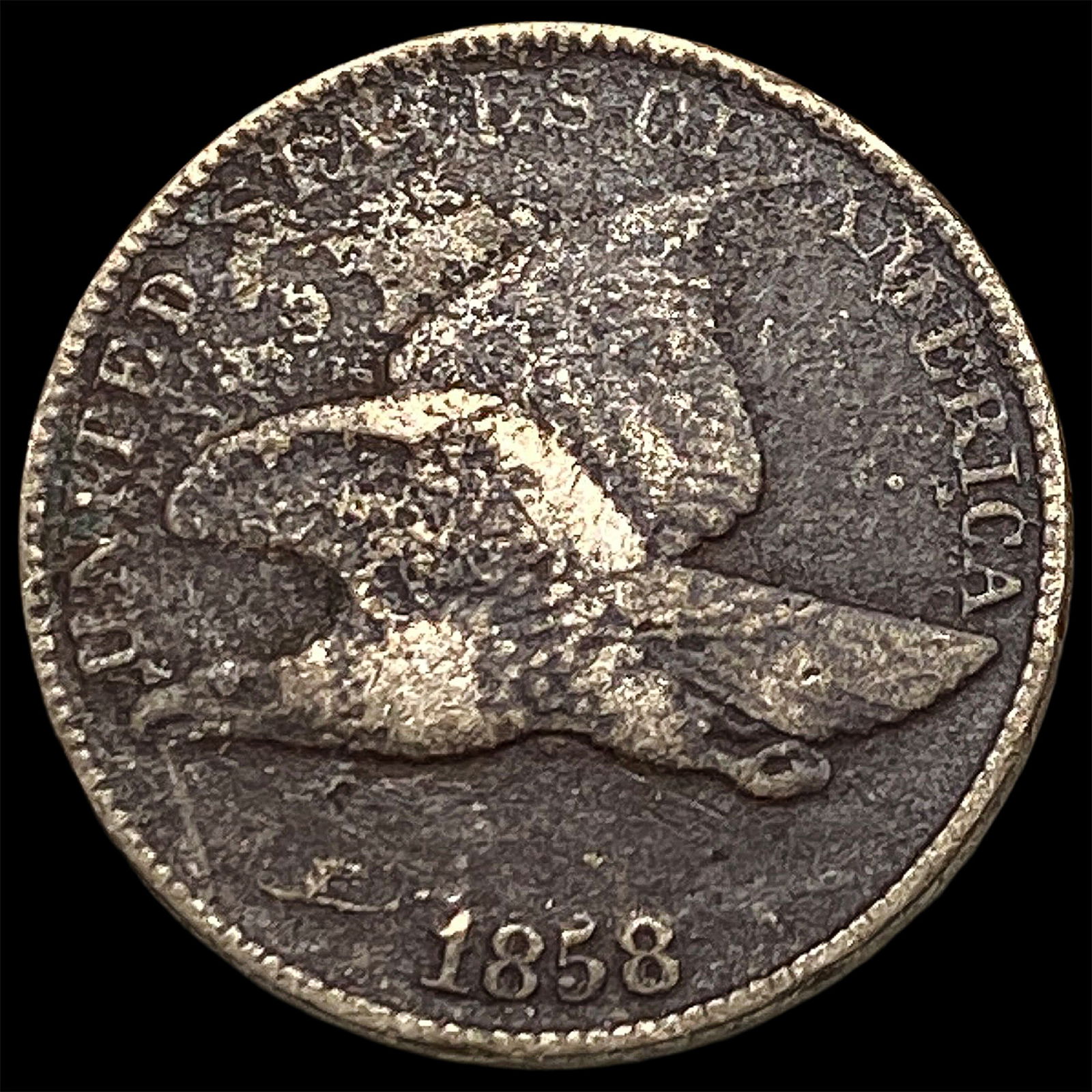 1858 Flying Eagle Cent HIGH GRADE: 1858 Flying Eagle Cent HIGH GRADE