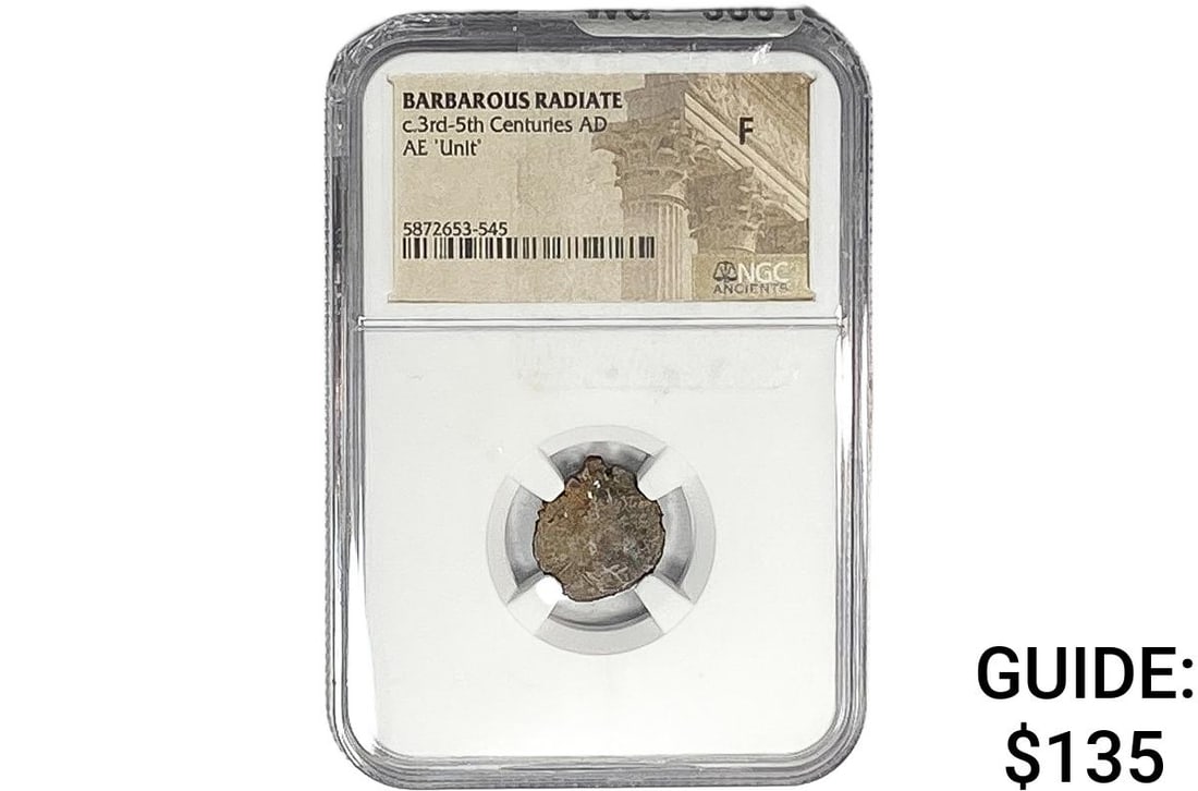 Barbarous Radiate c.3rd-5th Cent. Bronze 'Unit' F: Barbarous Radiate c.3rd-5th Cent. Bronze 'Unit' F