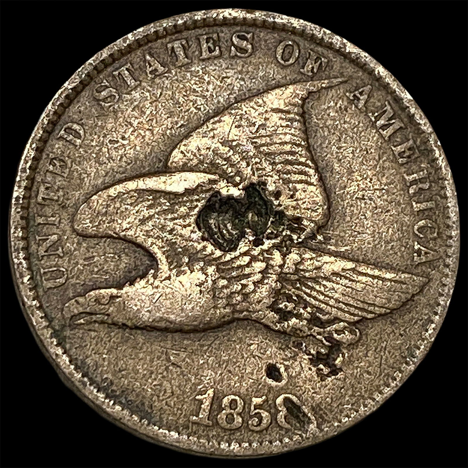 1858 Flying Eagle Cent HIGH GRADE: 1858 Flying Eagle Cent HIGH GRADE