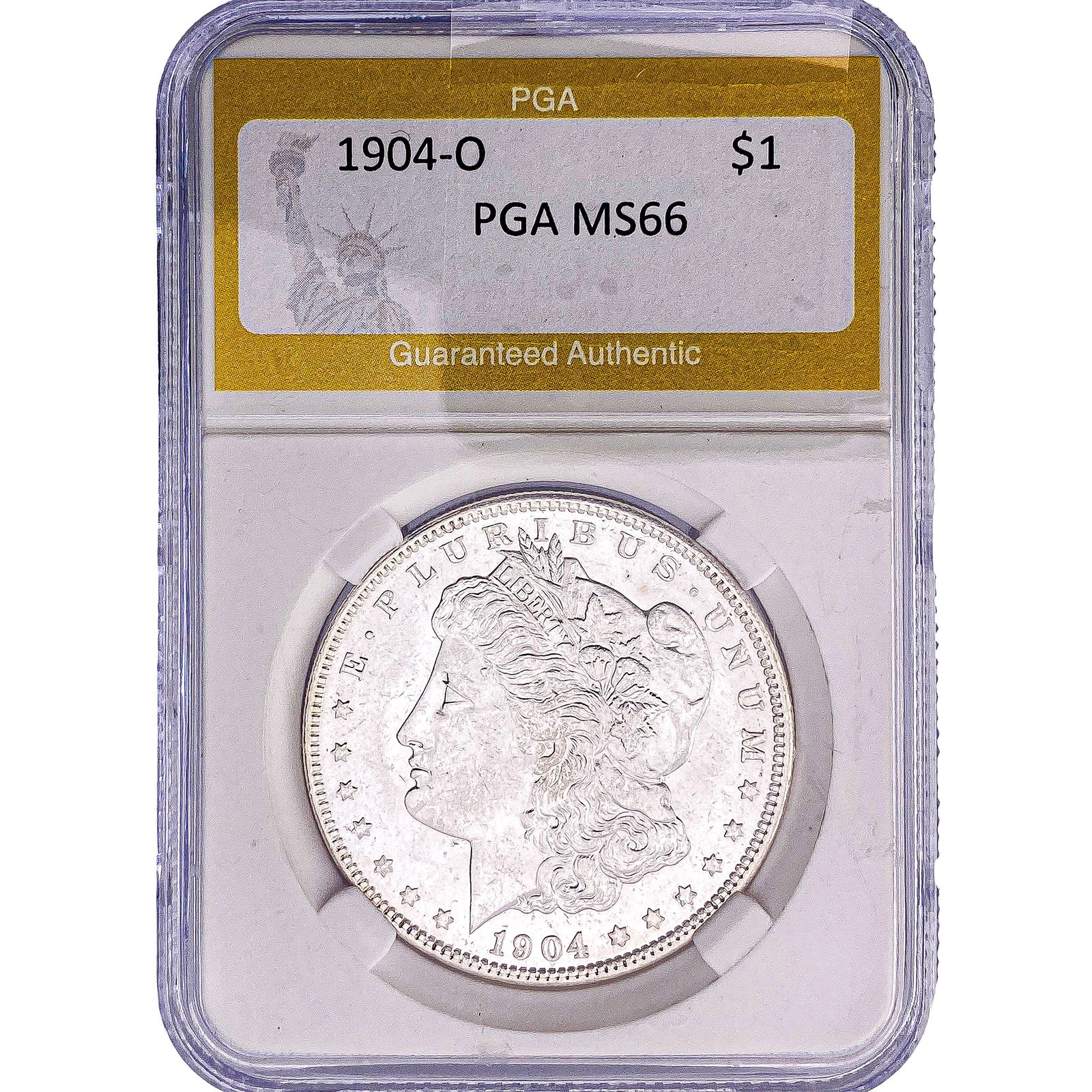 1904-O Morgan Silver Dollar PGA MS66: 1904-O Morgan Silver Dollar PGA MS66