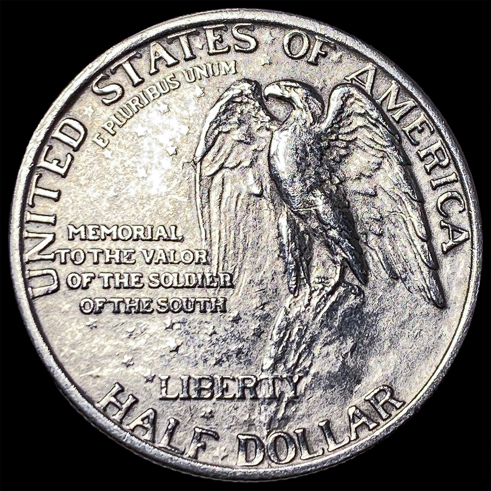 1925 Silver Stone Mountain Half Cent HIGH GRADE - 2