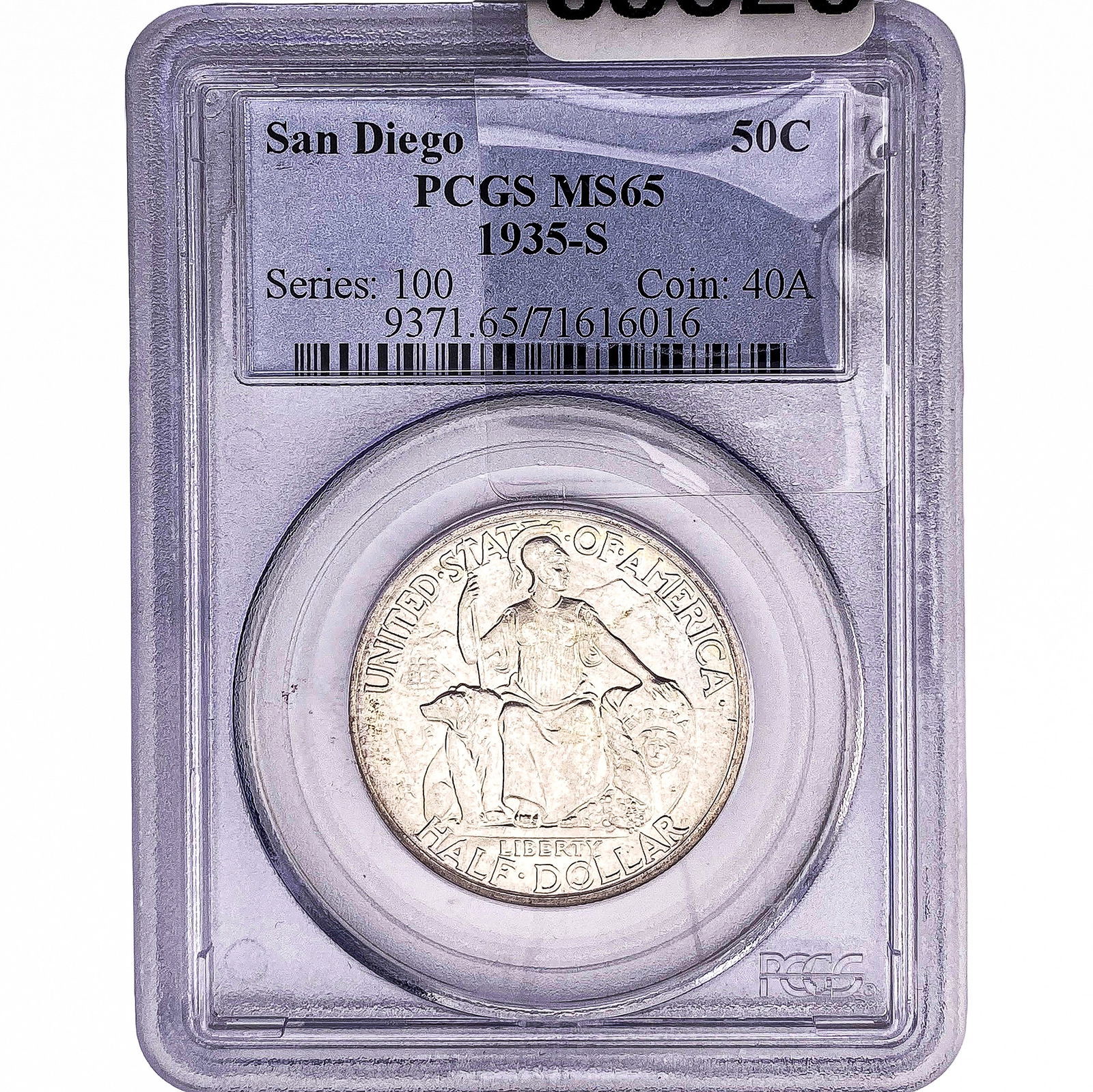 1935-S San Diego Half Dollar PCGS MS65 (1 of 2)