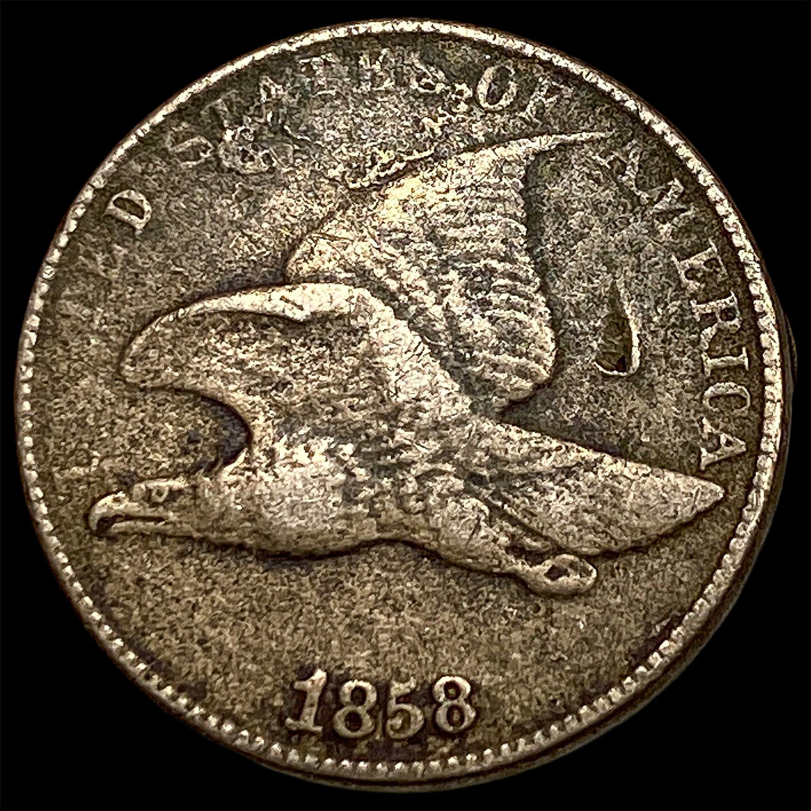1858 Copper-Nickel Flying Eagle Cent HIGH GRADE (1 of 2)