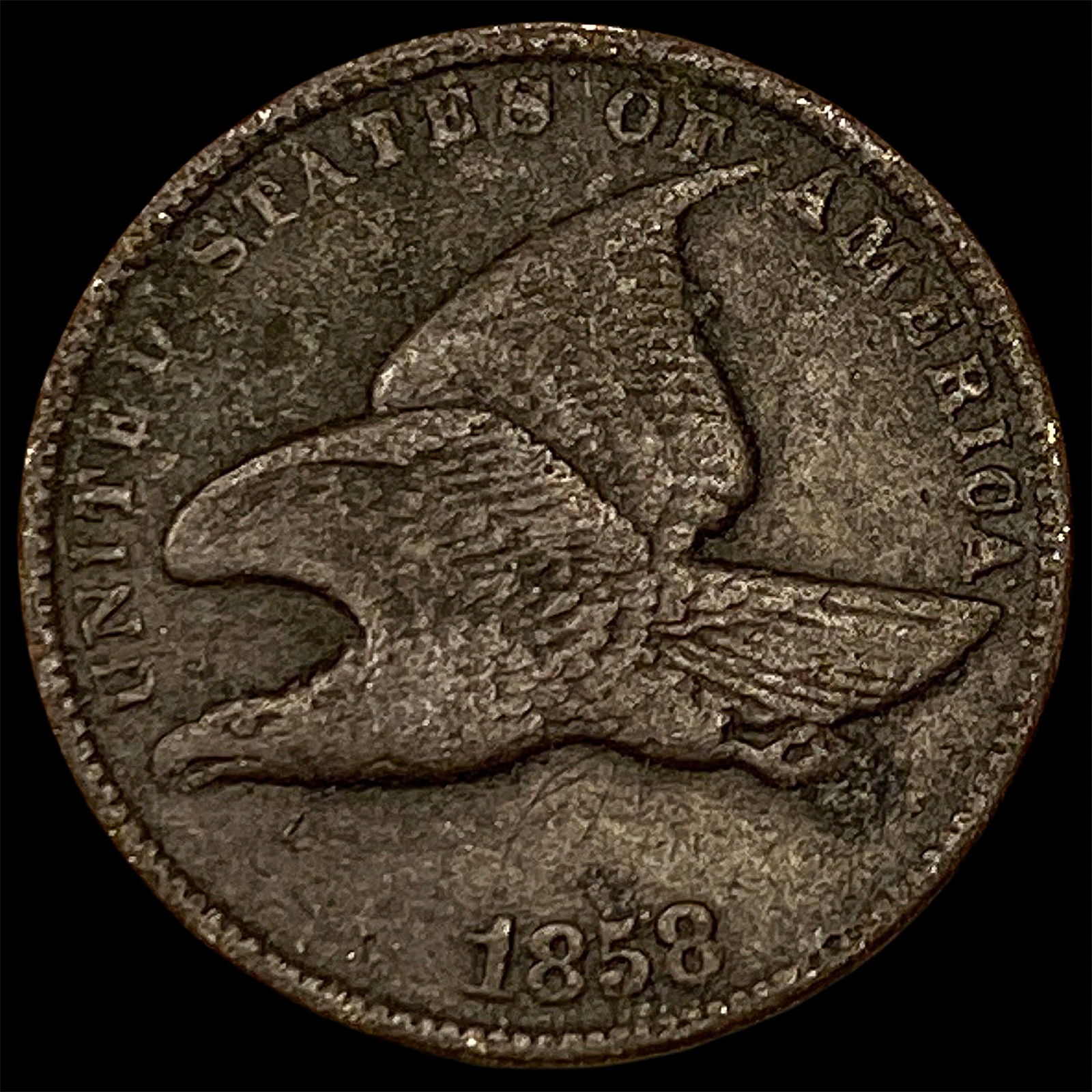 1858 Copper-Nickel Flying Eagle Cent HIGH GRADE (1 of 2)