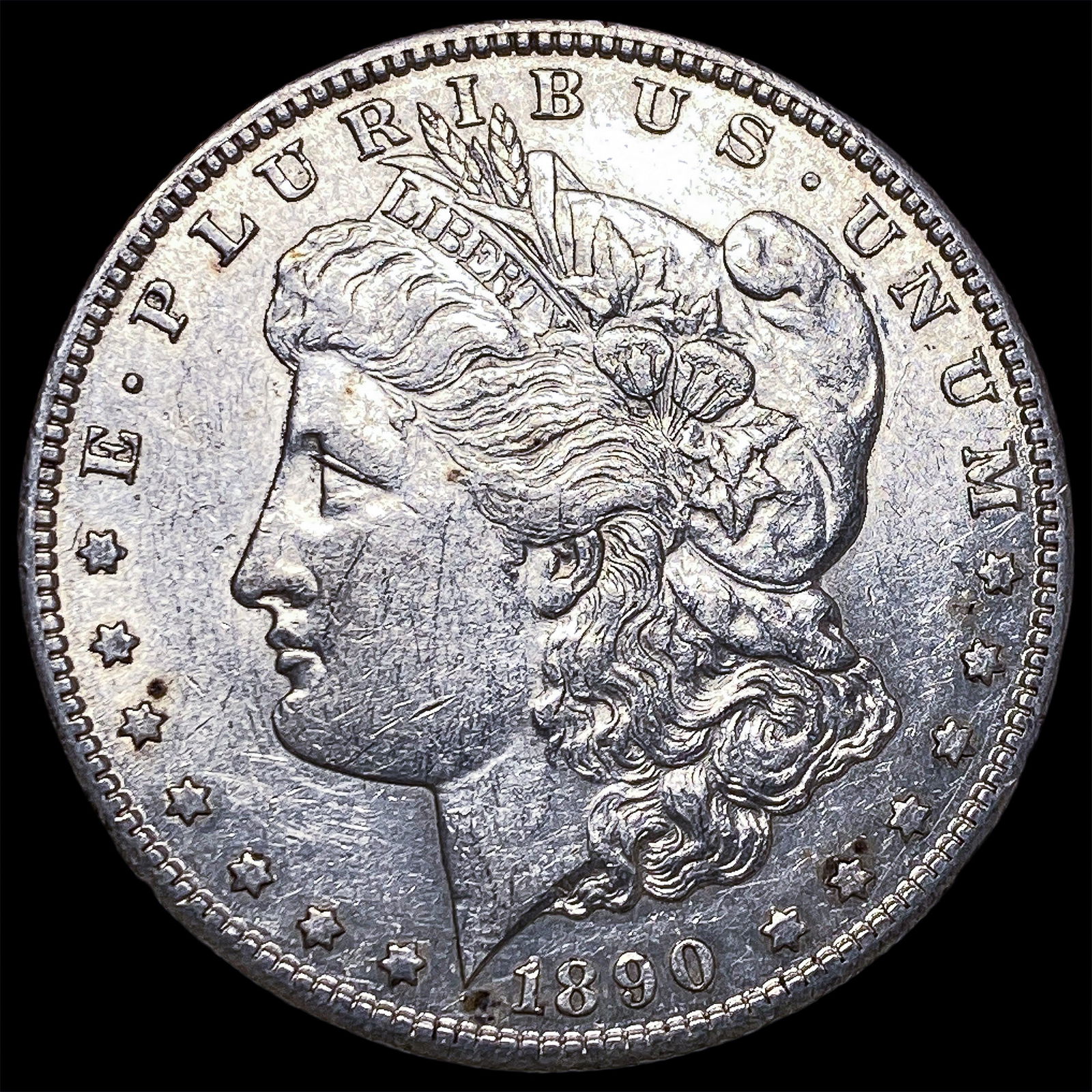 1890-S Silver Morgan Dollar CLOSELY UNCIRCULATED: 1890-S Silver Morgan Dollar CLOSELY UNCIRCULATED