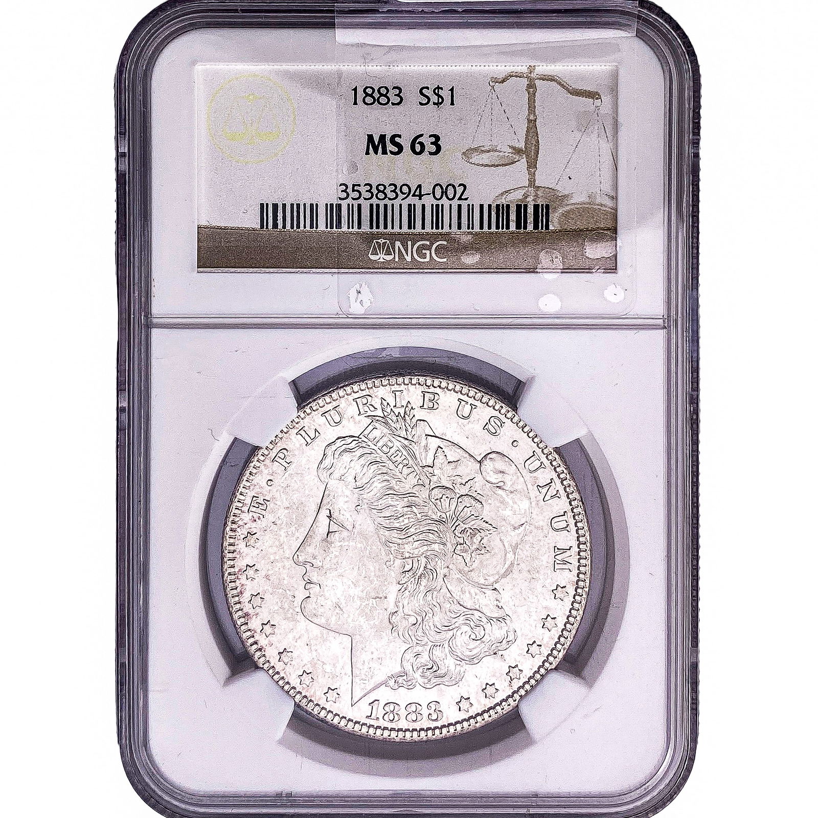 1883 Morgan Silver Dollar NGC MS63 (1 of 2)