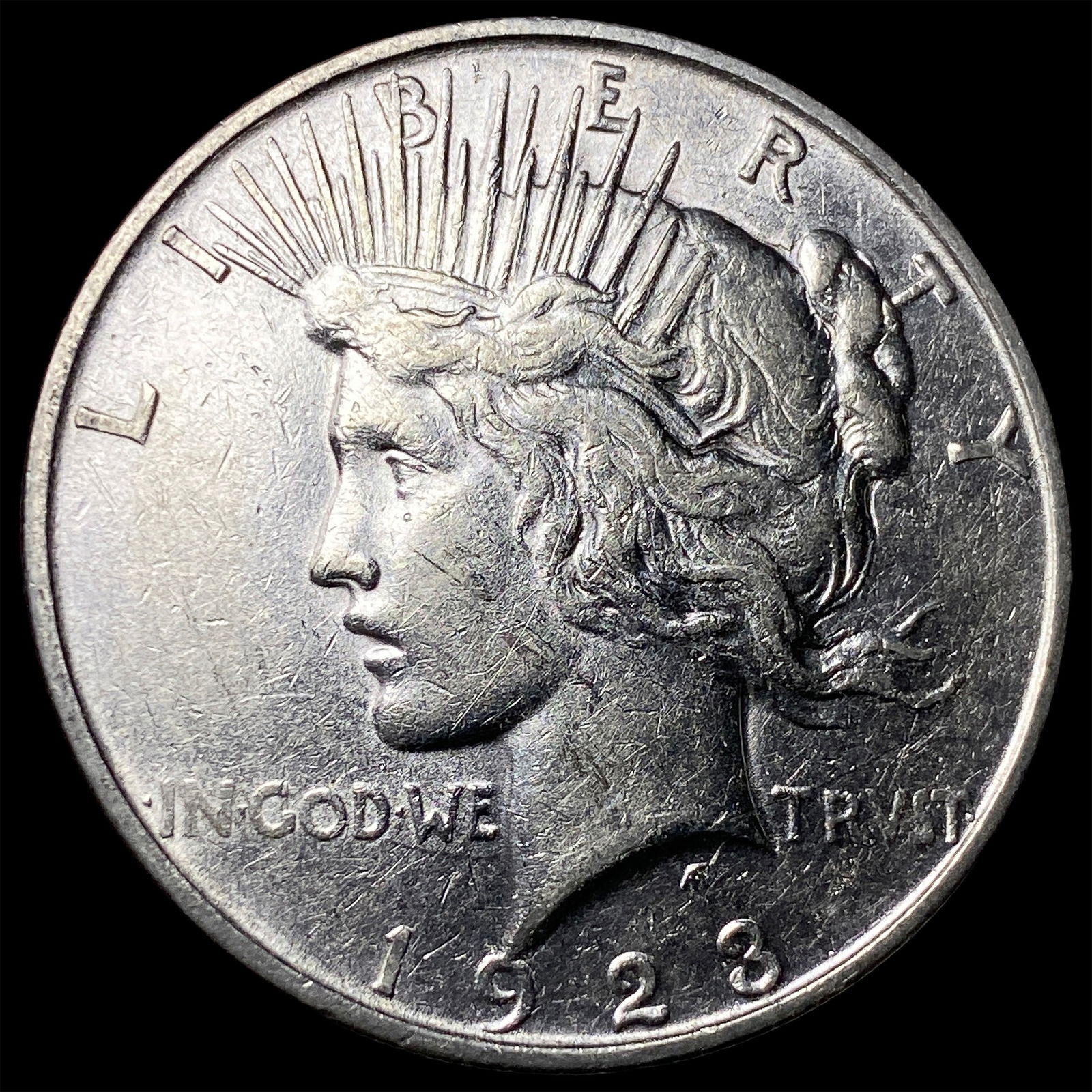 1923 Silver Peace Dollar CLOSELY UNCIRCULATED: 1923 Silver Peace Dollar CLOSELY UNCIRCULATED