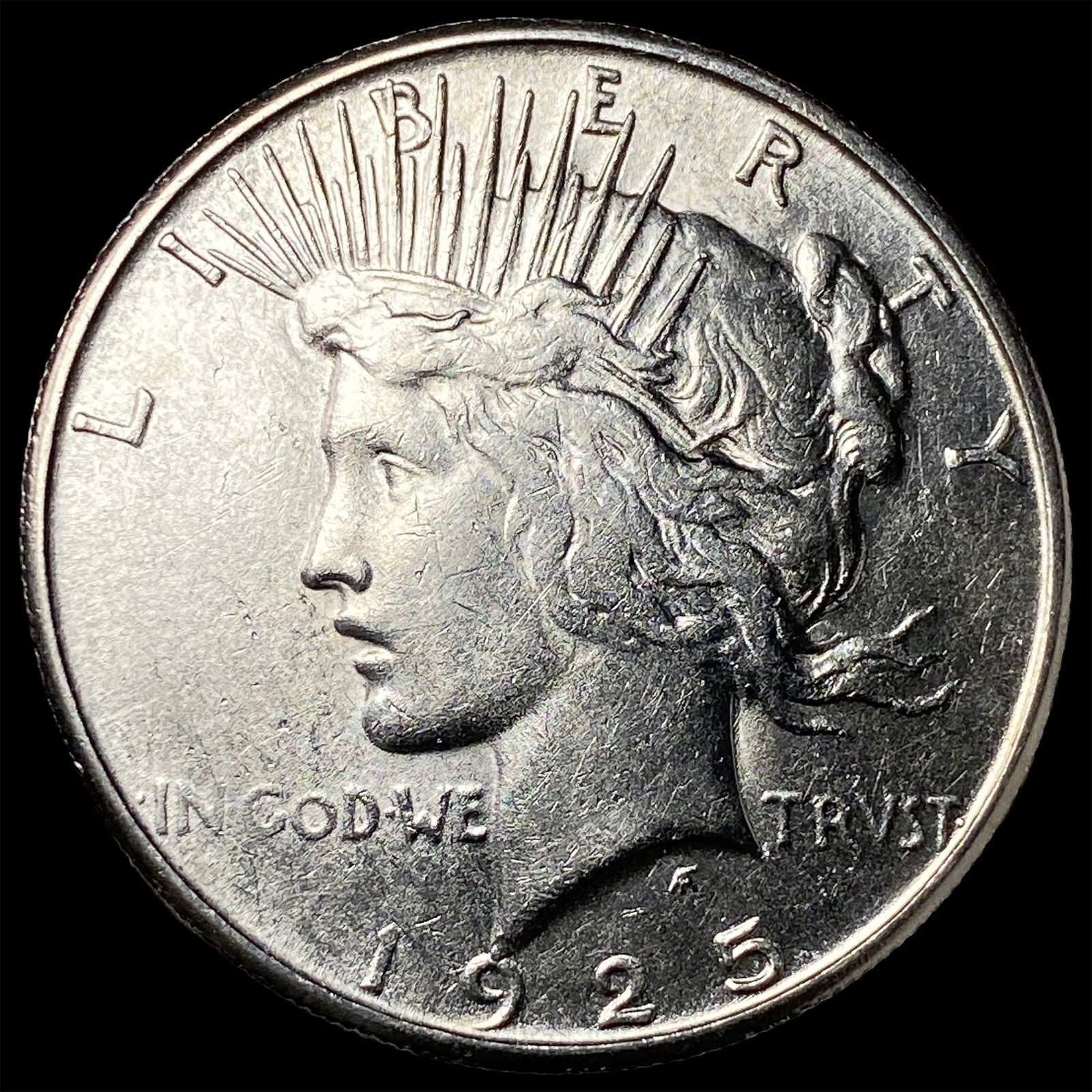 1925-S Silver Peace Dollar CLOSELY UNCIRCULATED: 1925-S Silver Peace Dollar CLOSELY UNCIRCULATED
