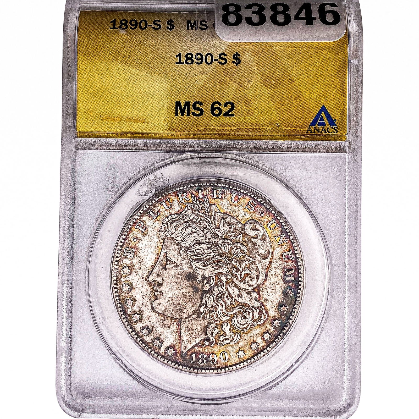 1890-S Morgan Silver Dollar ANACS MS62 (1 of 2)