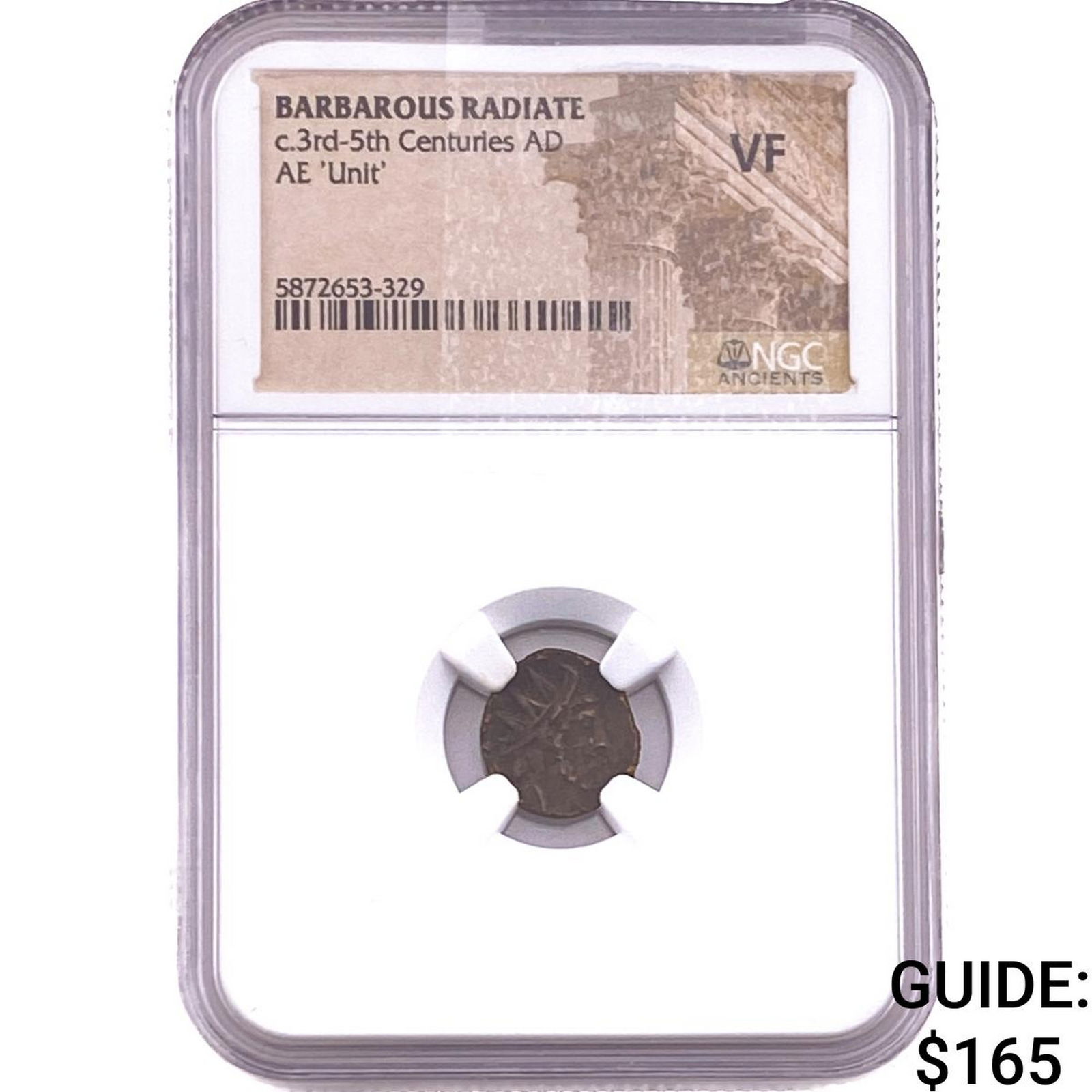 Barbarous Radiate 3rd-5th Cent AD Bronze Unit VF: Barbarous Radiate 3rd-5th Cent AD Bronze Unit VF