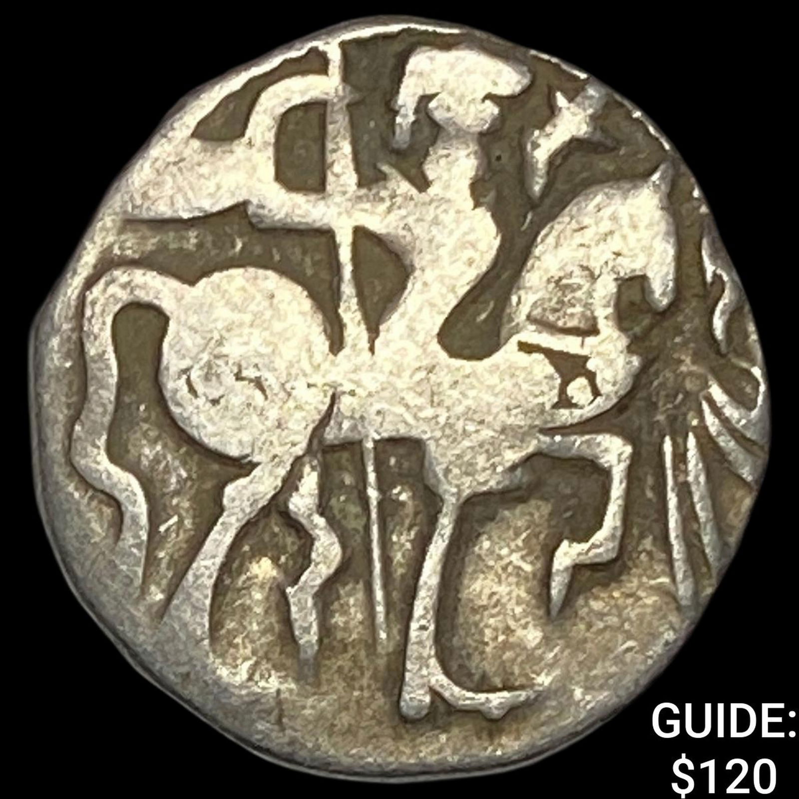 India Rajput 700-1000 Silver Jital NEARLY UNCIRCULATED: India Rajput 700-1000 Silver Jital NEARLY UNCIRCULATED