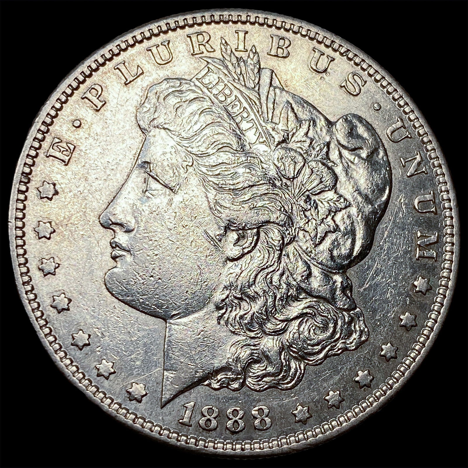 1888-S Silver Morgan Dollar CHOICE AU: 1888-S Silver Morgan Dollar CHOICE AU