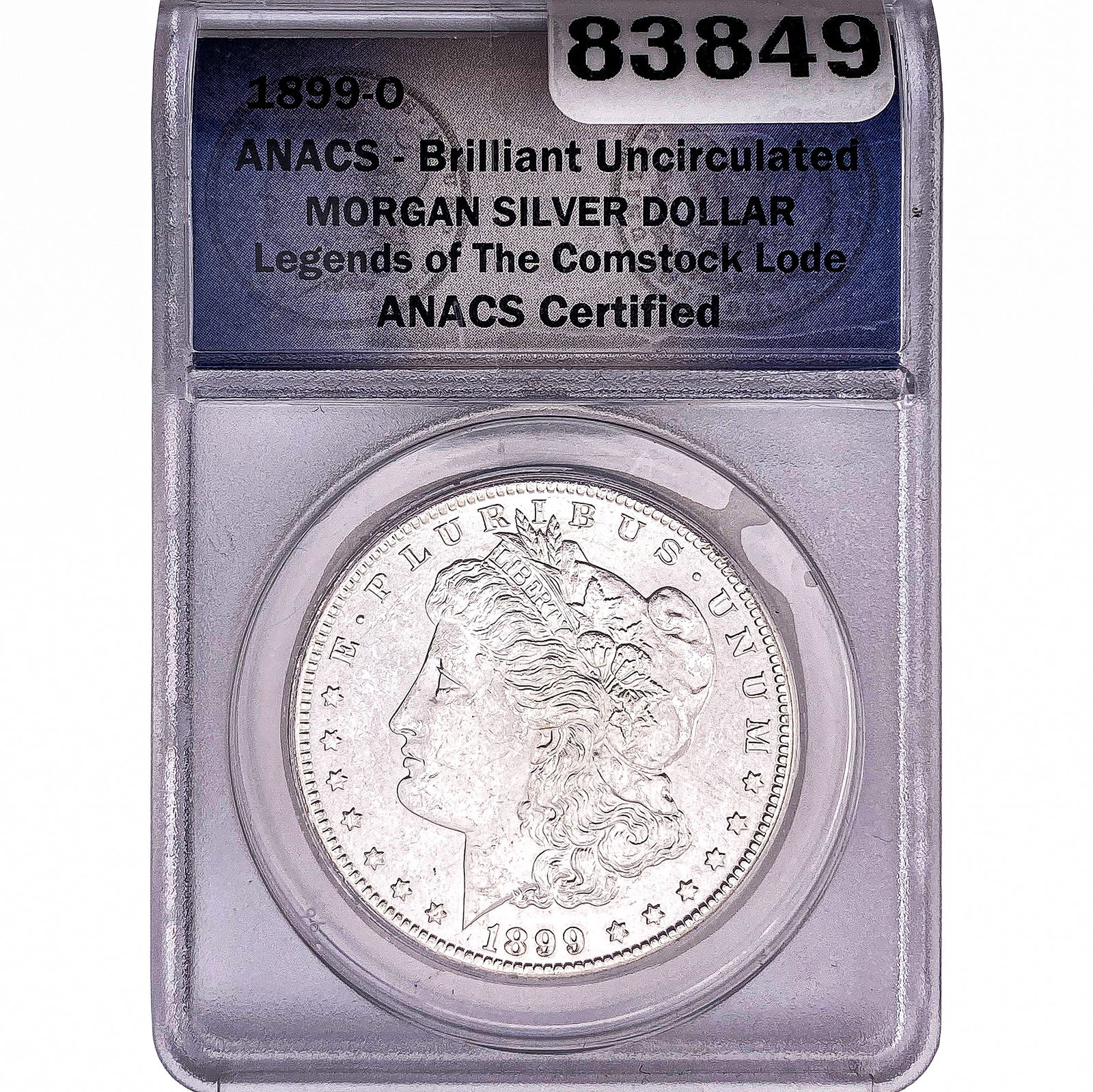 1899-O Morgan Silver Dollar ANACS BU Comstock Lode (1 of 2)