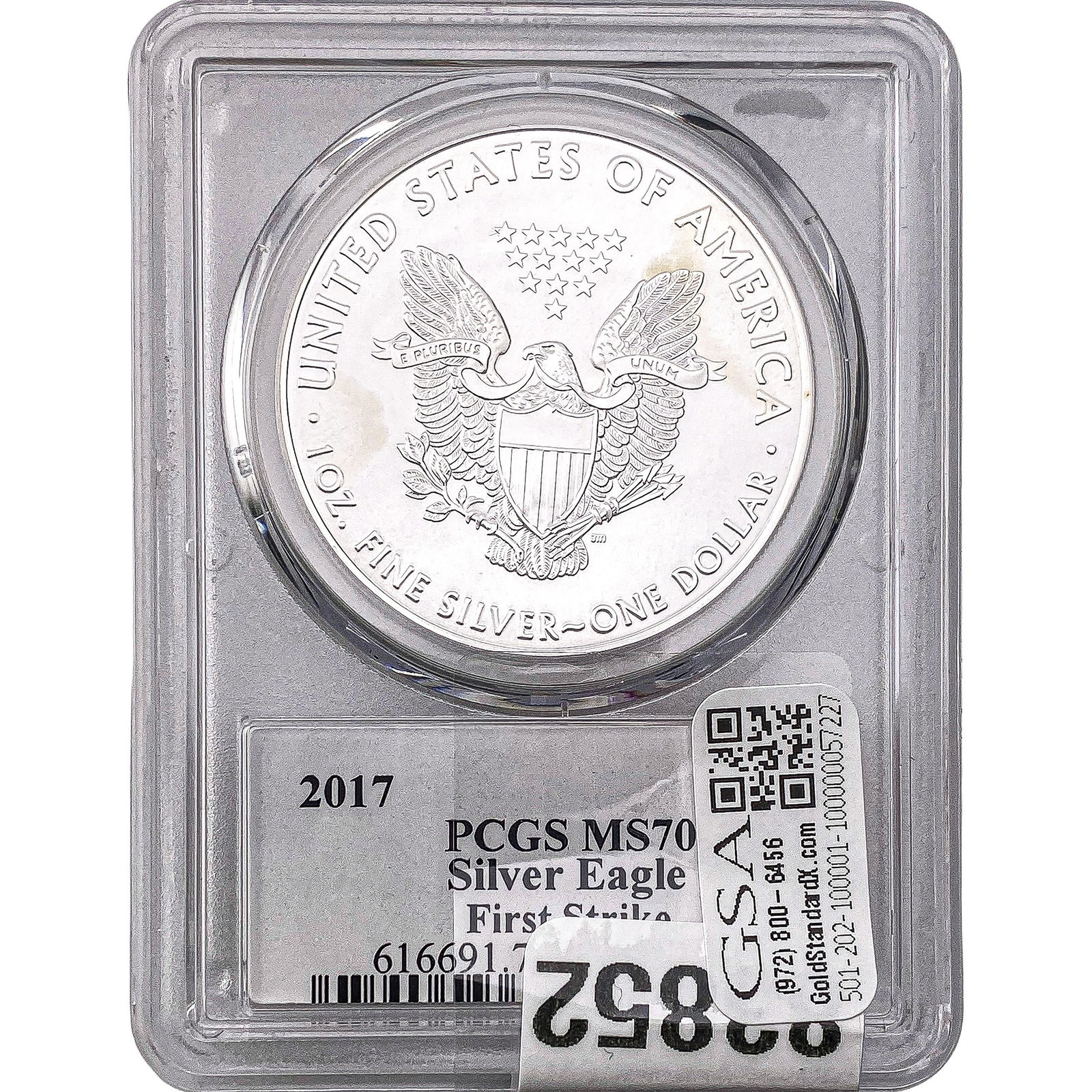 2017 Silver Eagle PCGS MS70 First Strike - 2