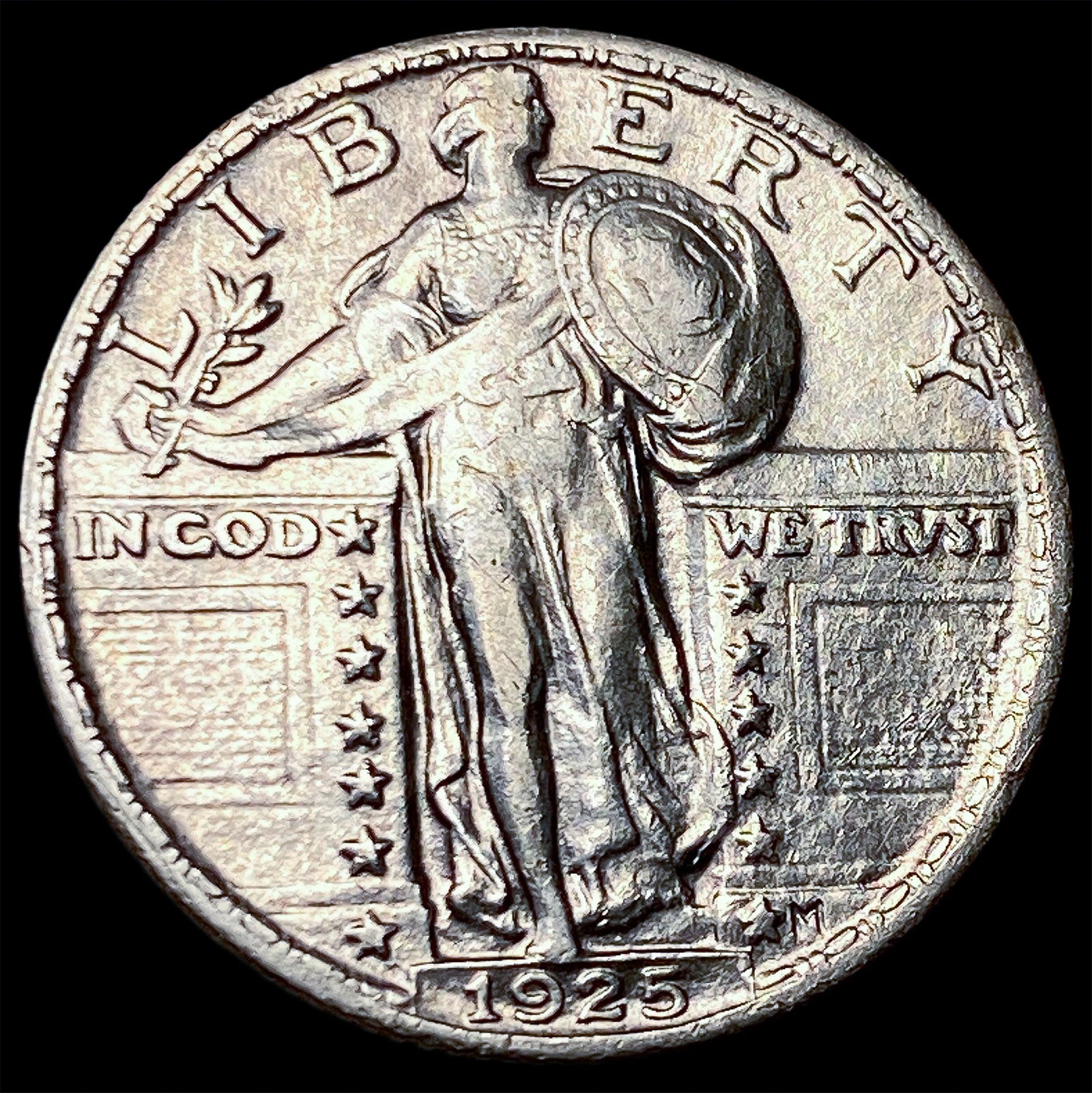 1925 Standing Liberty Quarter CLOSELY UNCIRCULATED: 1925 Standing Liberty Quarter CLOSELY UNCIRCULATED
